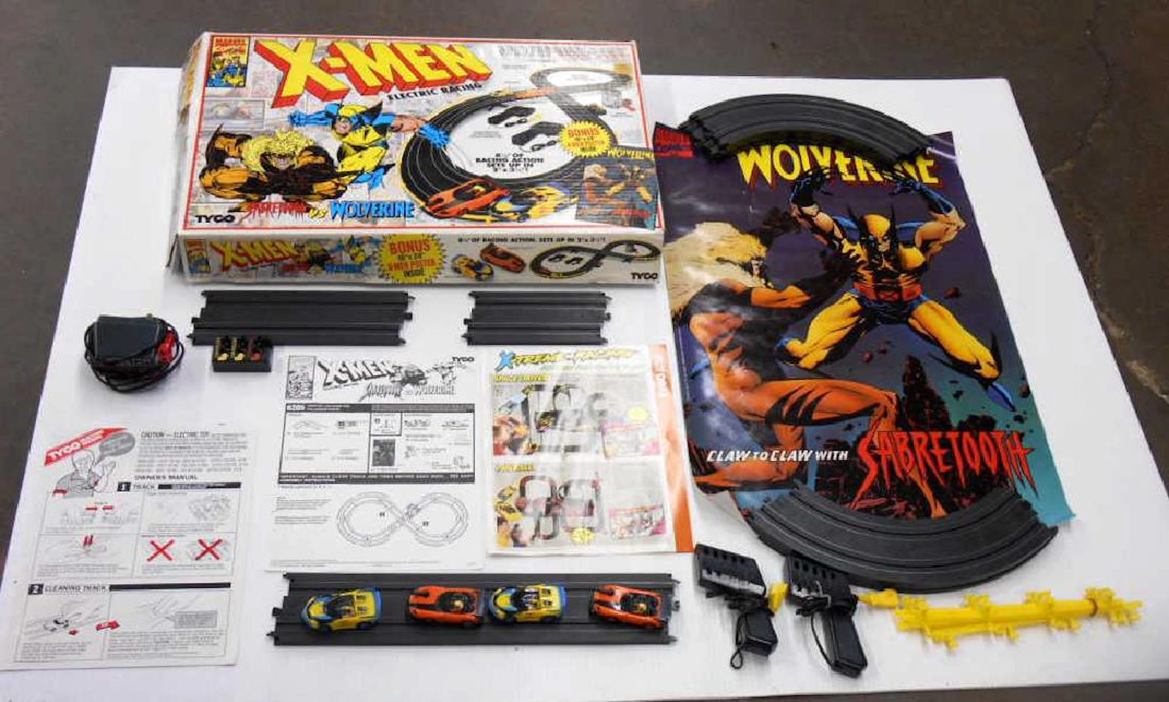 Tyco X-Men Electric Racing Slot Car Set