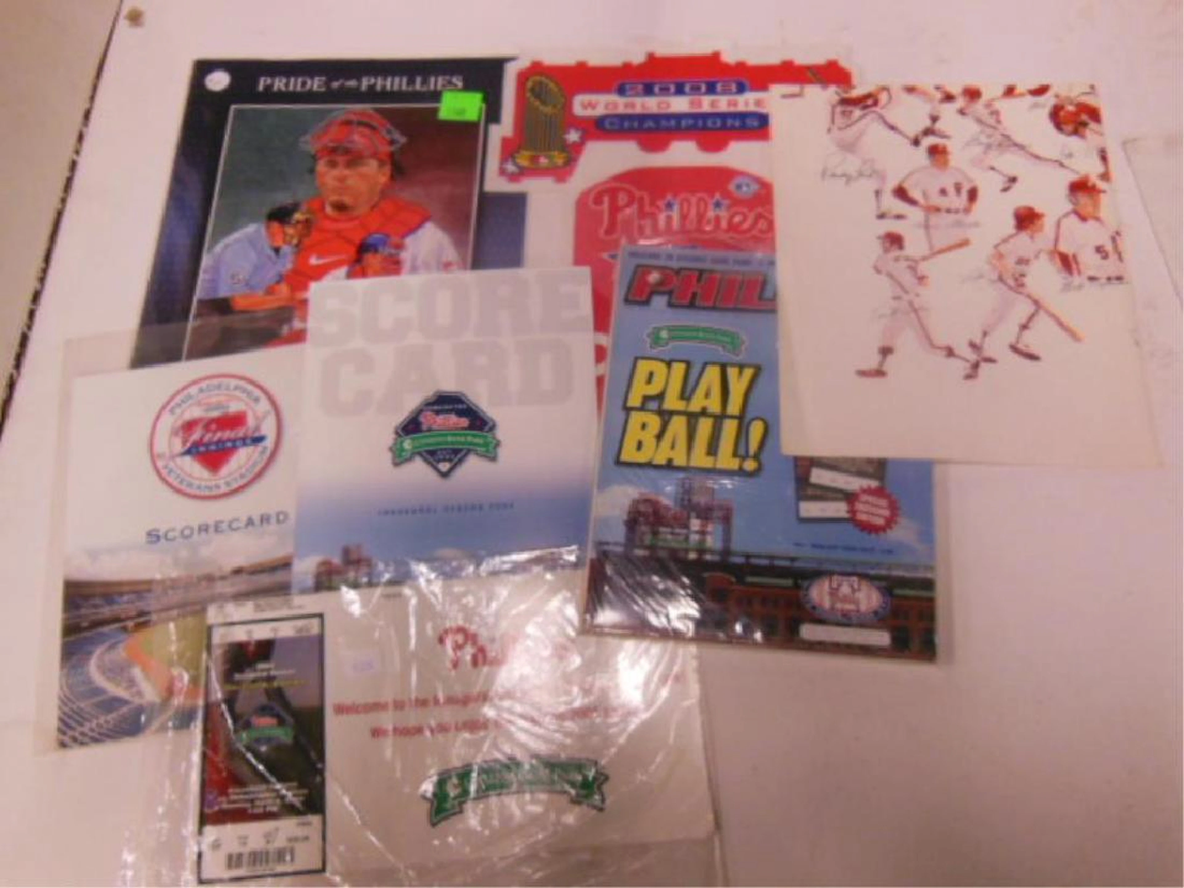 Lot Assorted Phillies collectors items