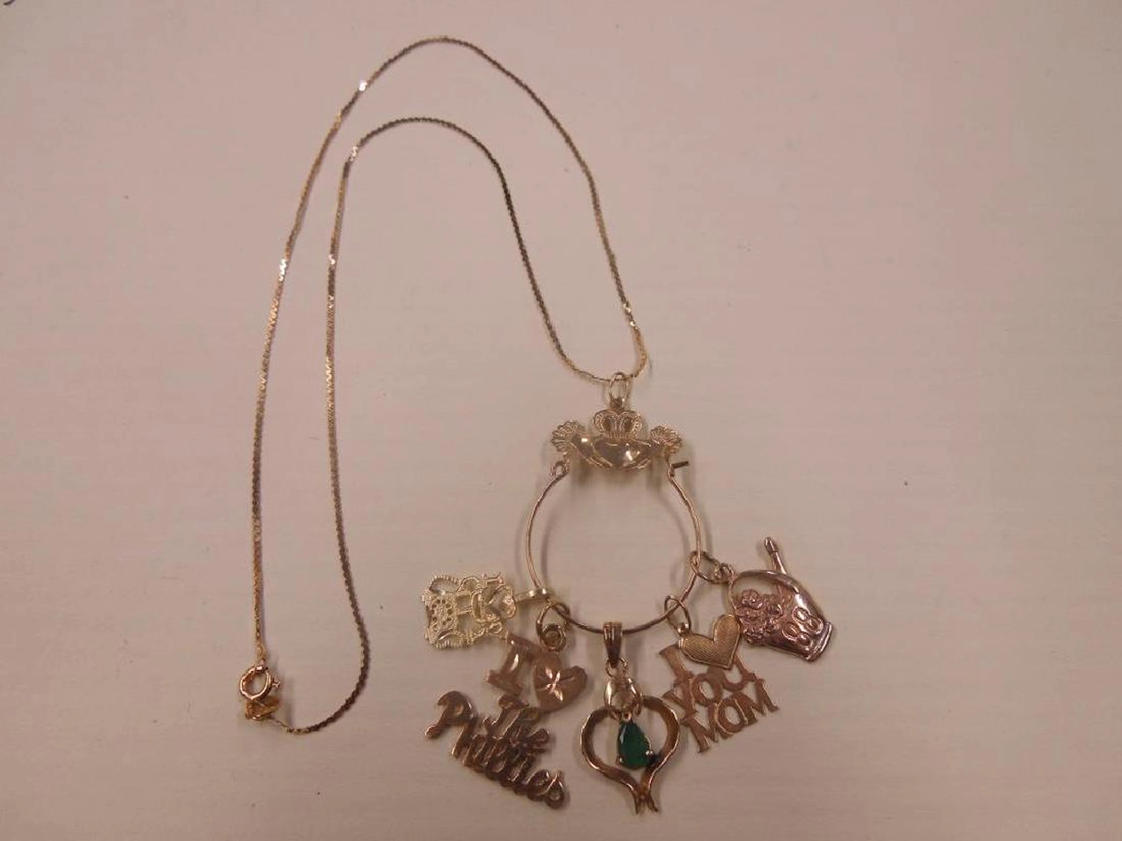 14k YG Charm Necklace