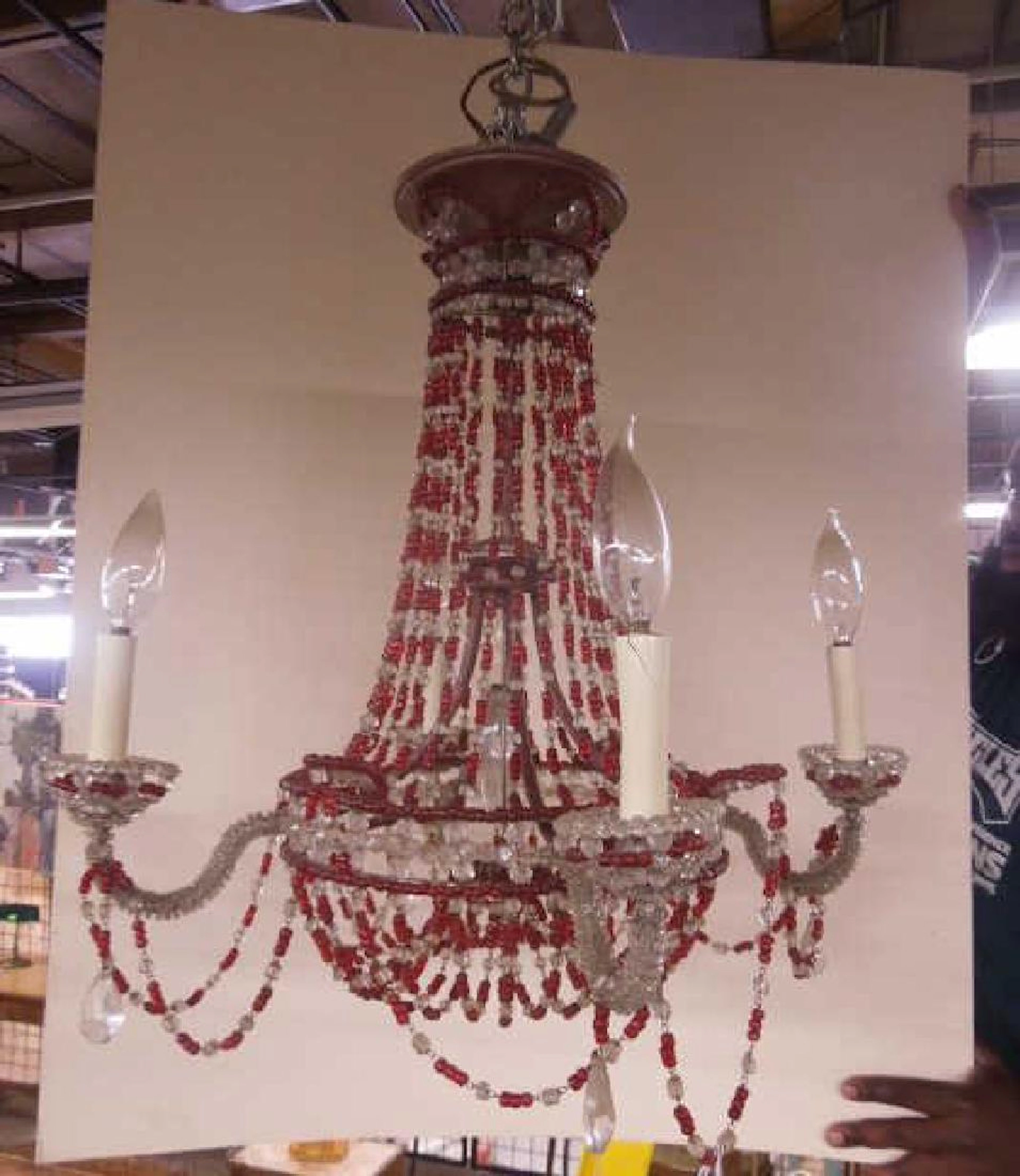 Crystal Bead Chandelier