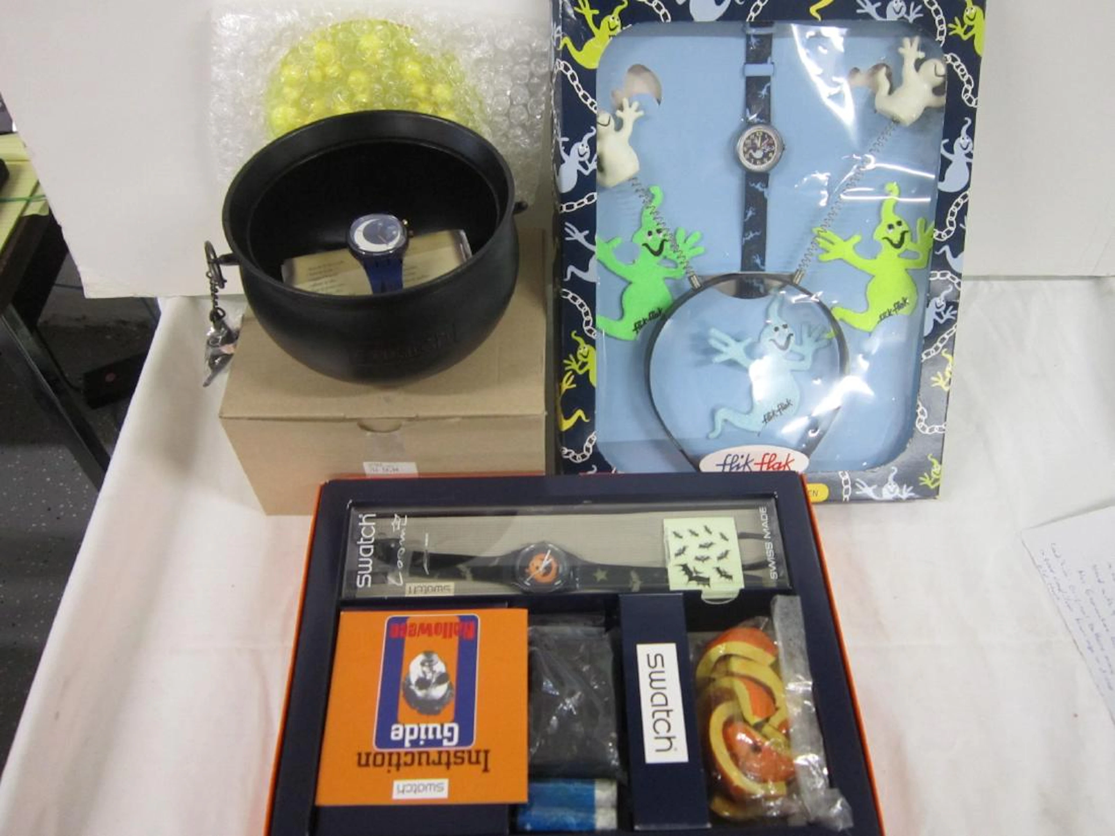 3 Swatch Halloween Watches In Original Packages
