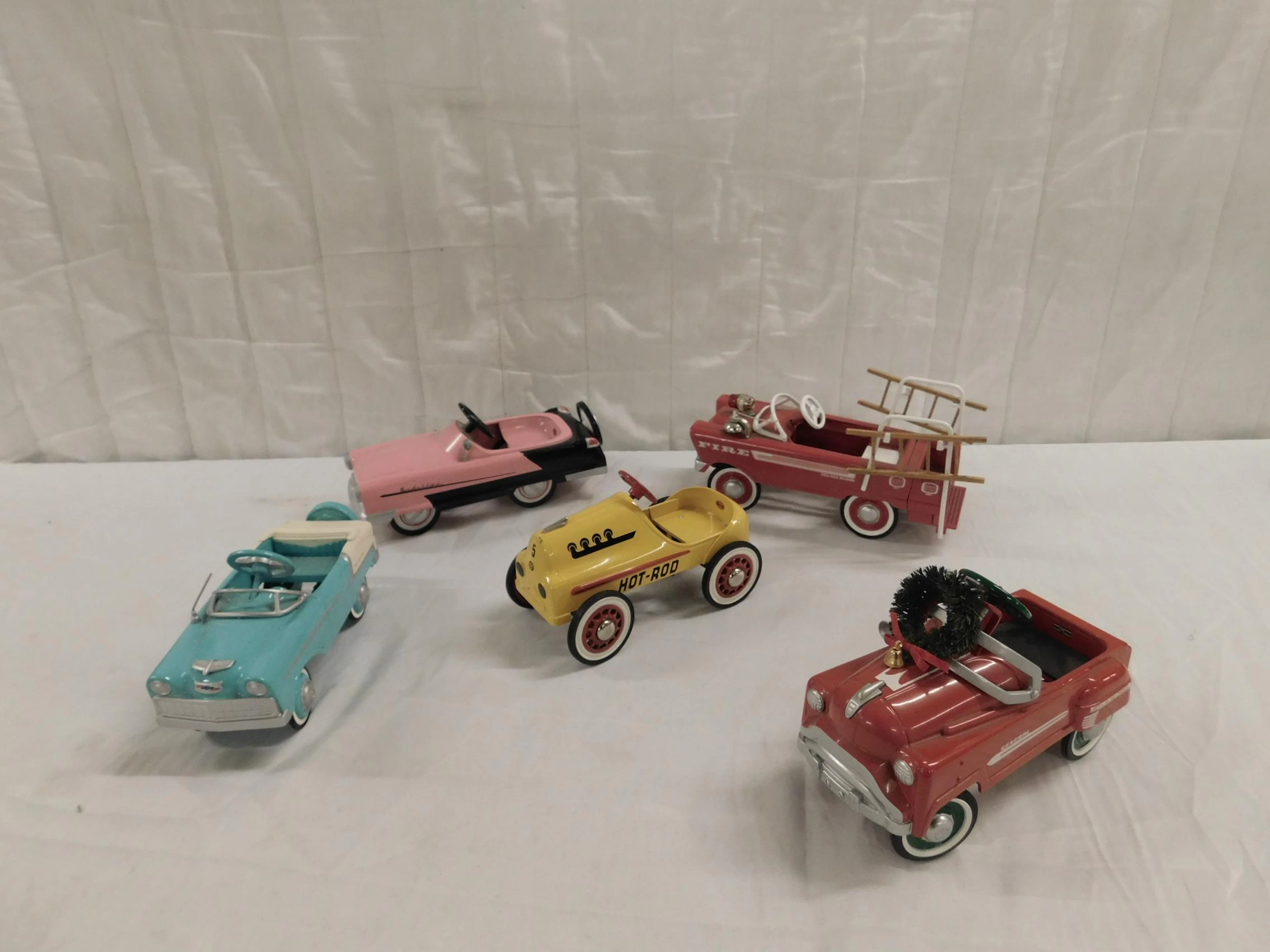 5 Hallmark Scale Model Redal Cars