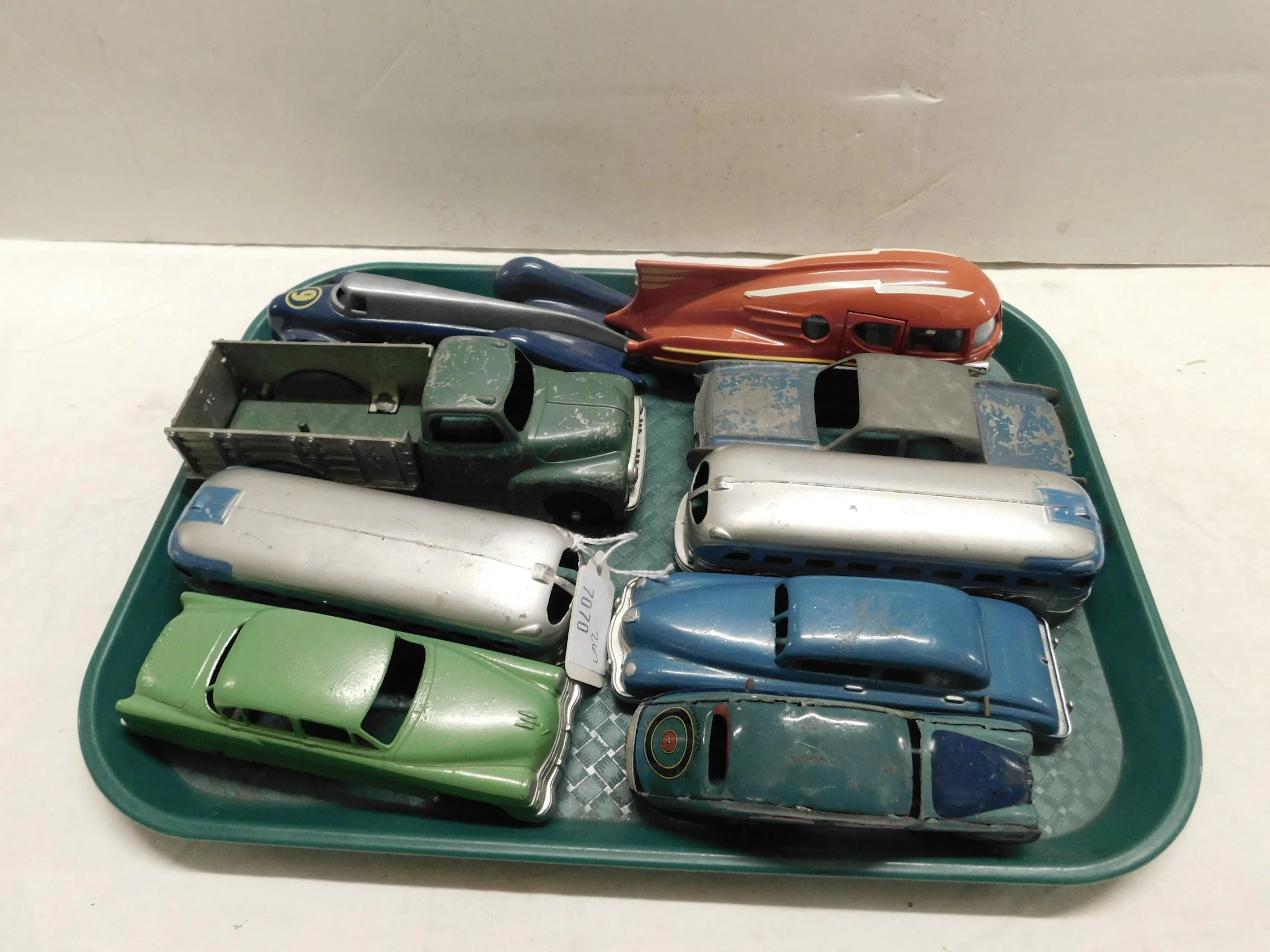 9 Vintage Tootsietoy & Other Metal Vehicles