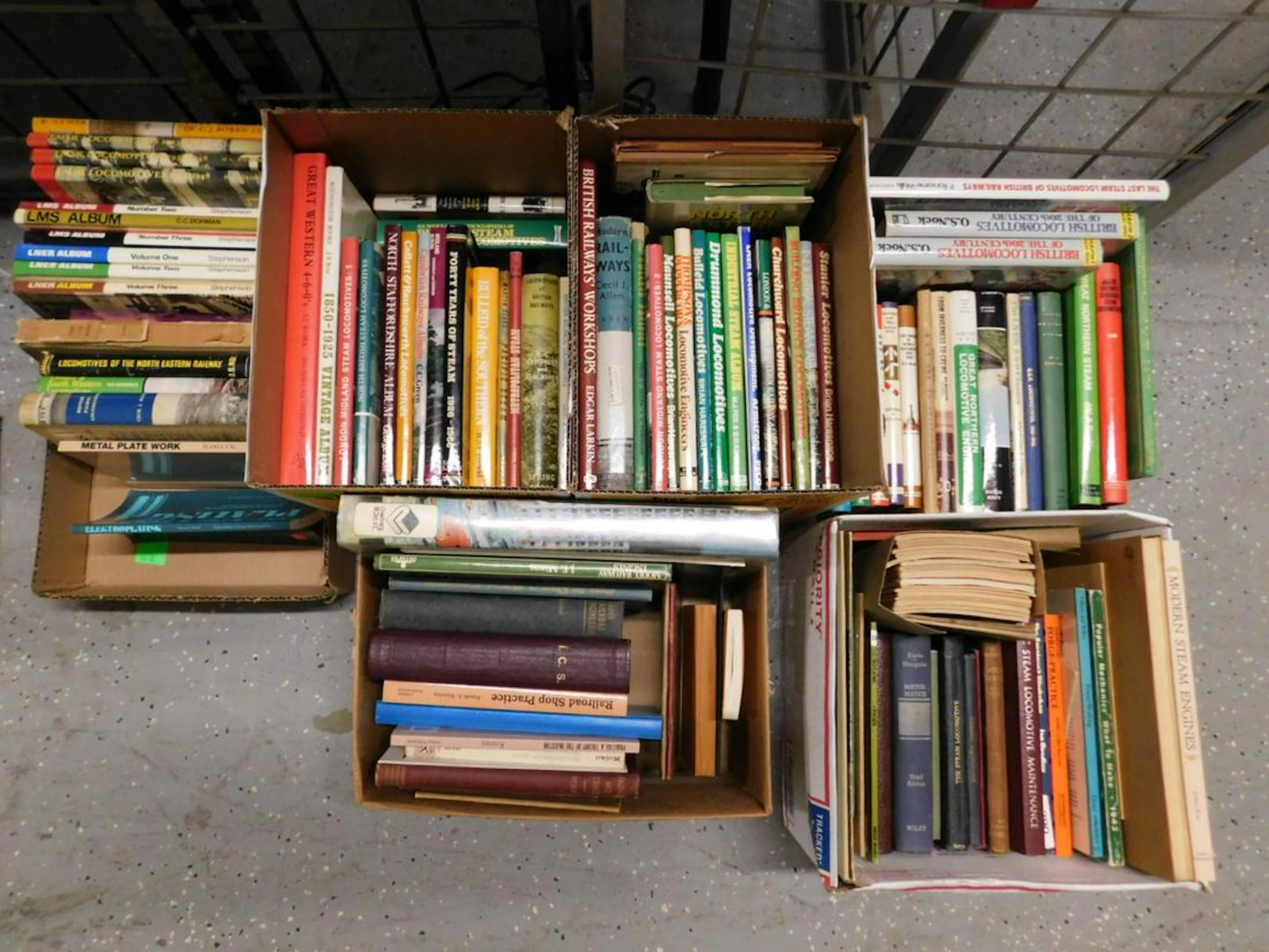 Box lot Railroad Books K