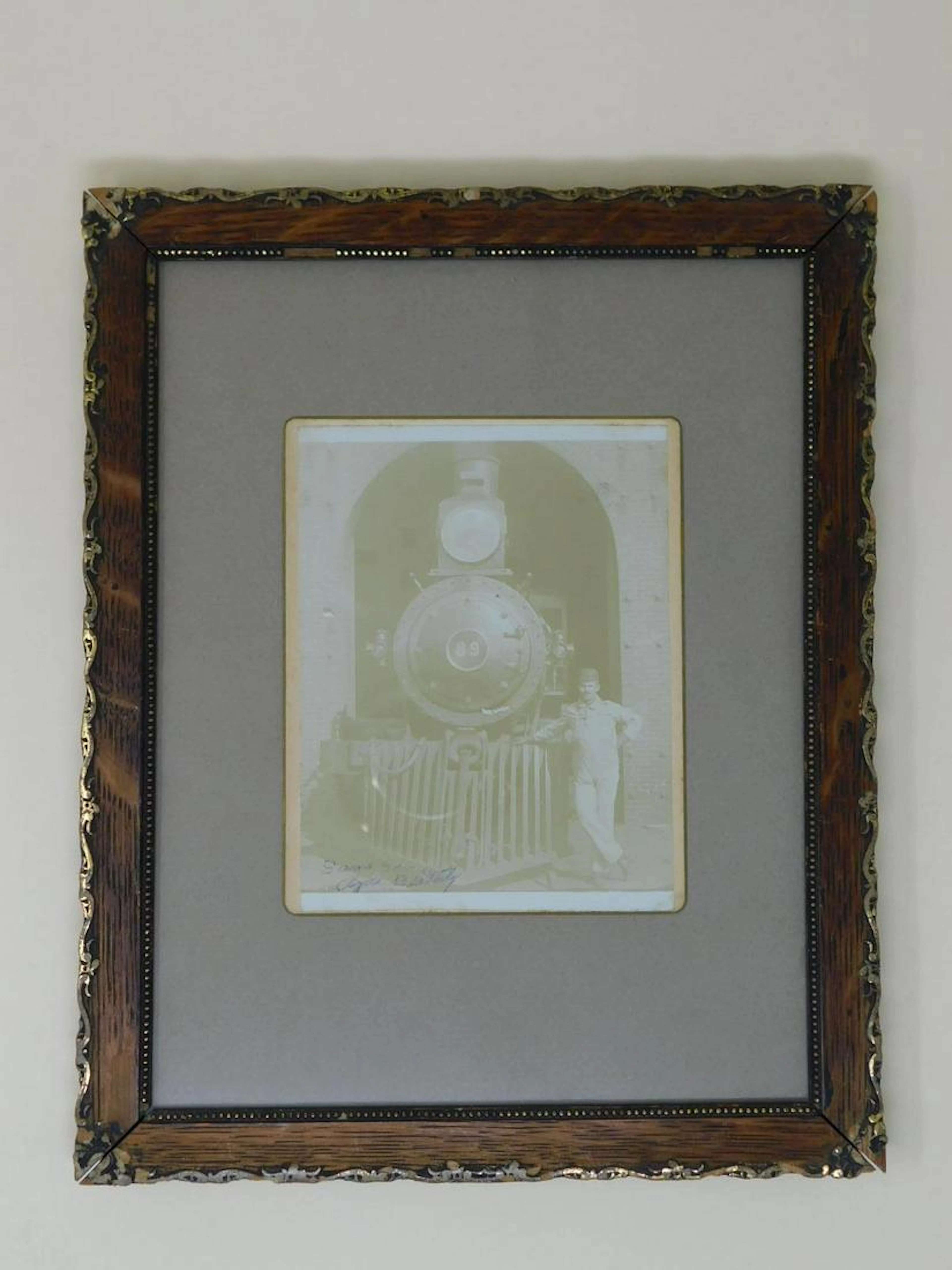Train Engineer & Locomotive Photo