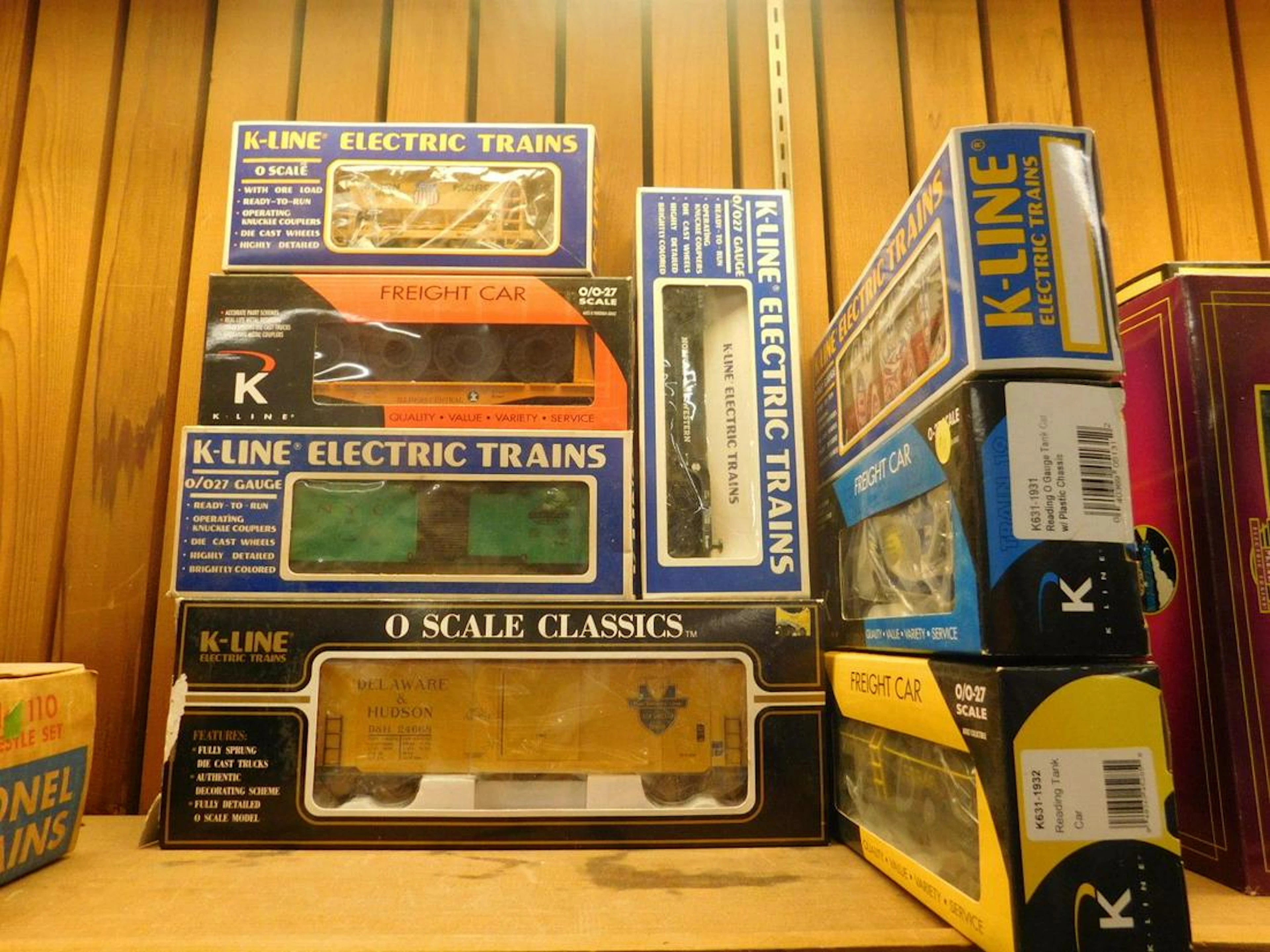 K Line O Gauge Train Cars