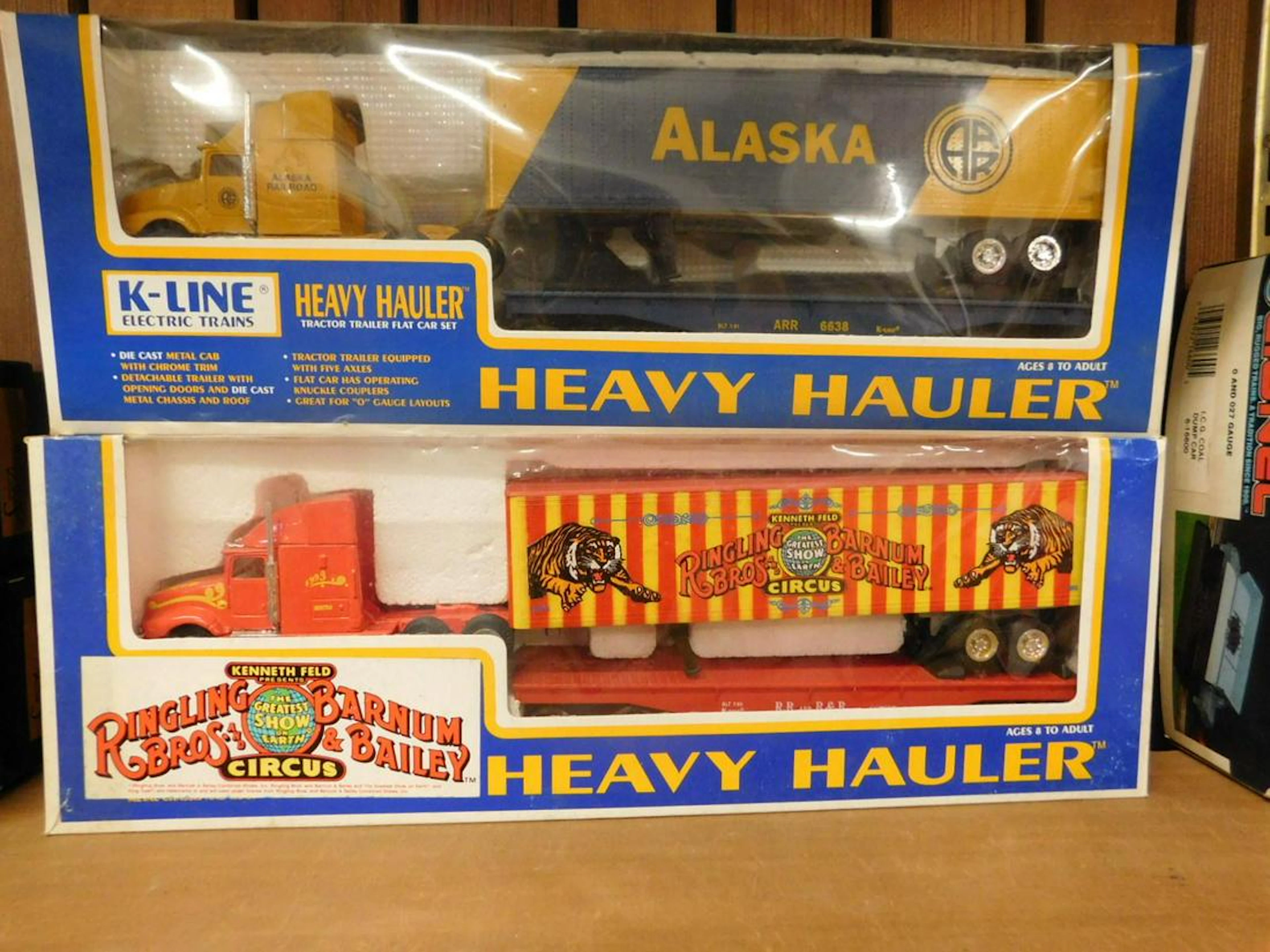 2 K-Line Heavy Hauler Flat Car Set