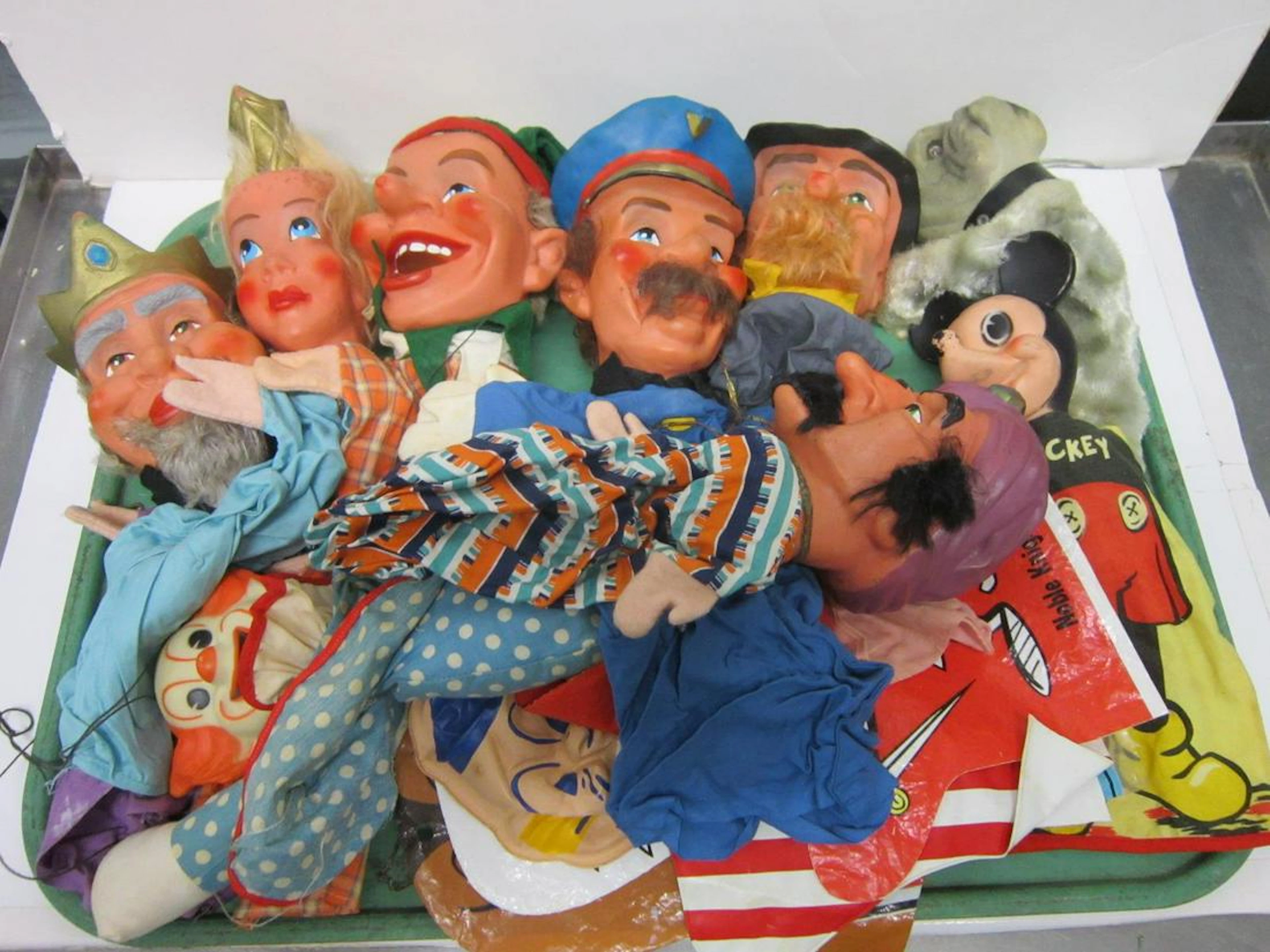 Vintage Rubber Head Hand Puppets & Other