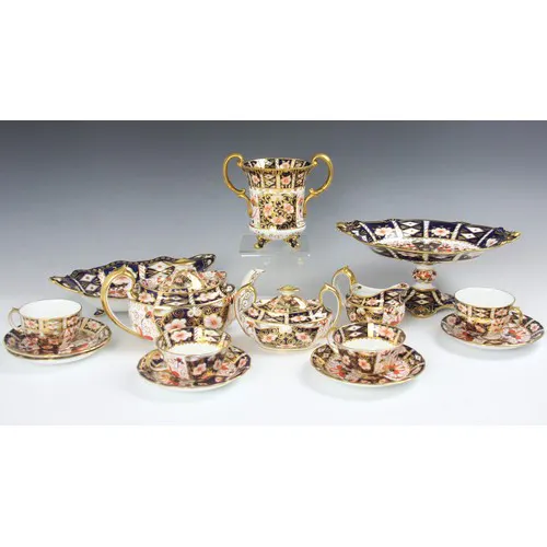 A Royal Crown Derby pattern '2451' tea service, circa 1910, ... | Barnebys