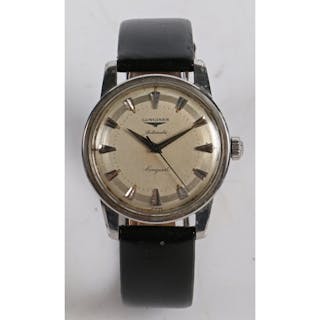 A Longines Conquest gentleman's stainless steel wristwatch, ...