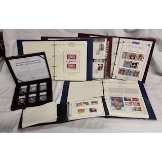 THE COMPLETE QUEEN'S 90TH BIRTHDAY STAMP SET, IN CASE OF ISS...