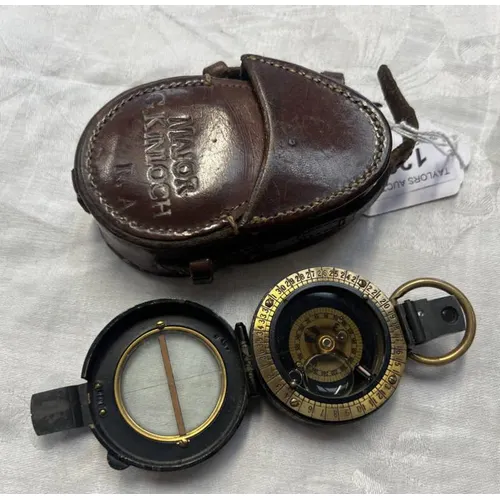 WW1 BRITISH MILITARY BAKER & SONS 1917 MARCHING COMPASS IN I... | Barnebys