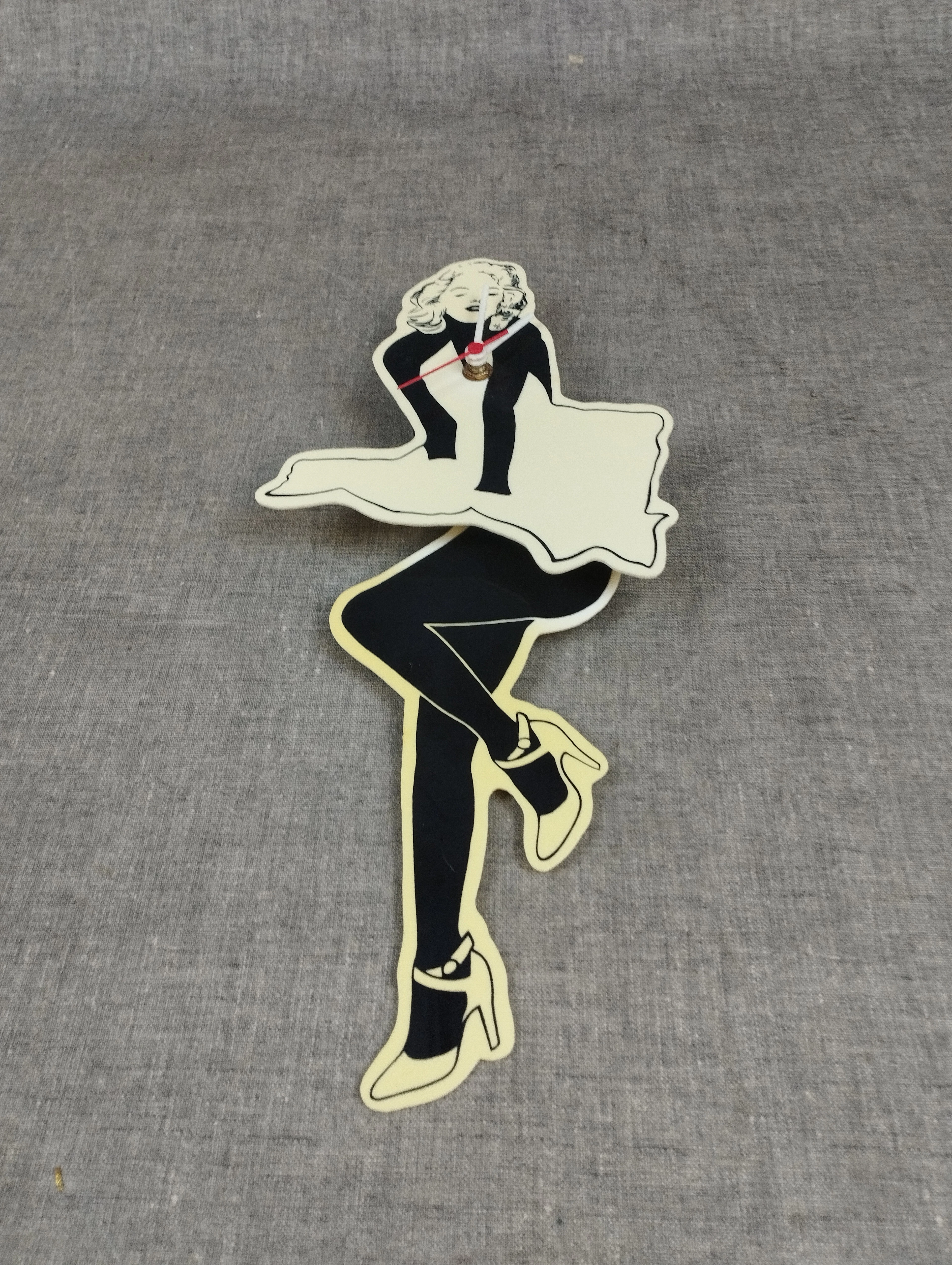 Väggklocka. Marilyn Monroe.