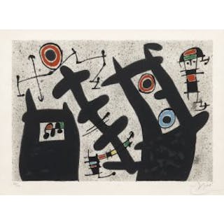 Pl.4 from 'Le lézard aux plumes d'or' - Joan Miró