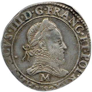 HENRI III 1574-1589 HENRICVS III… (millésime).... - Lot 575 - Phidias