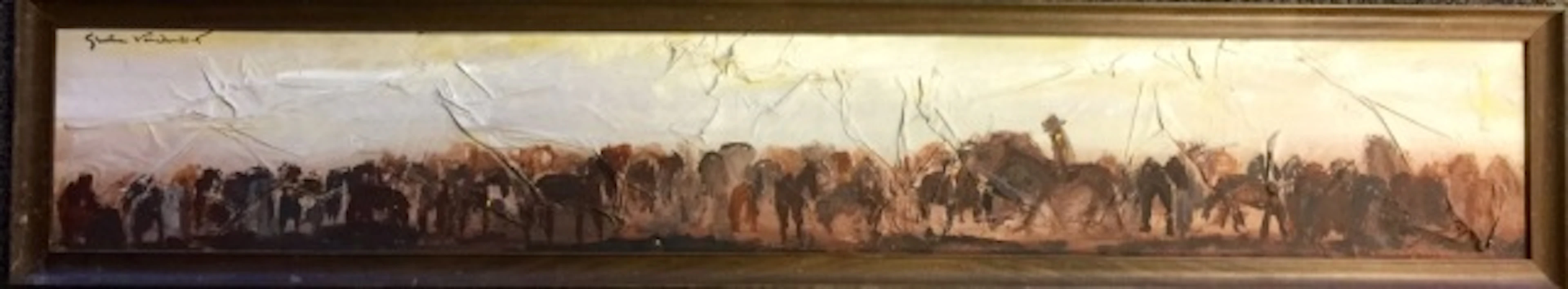 GLORIA VANDERBILT ABSTRACT OIL ON CANVAS V$15,000