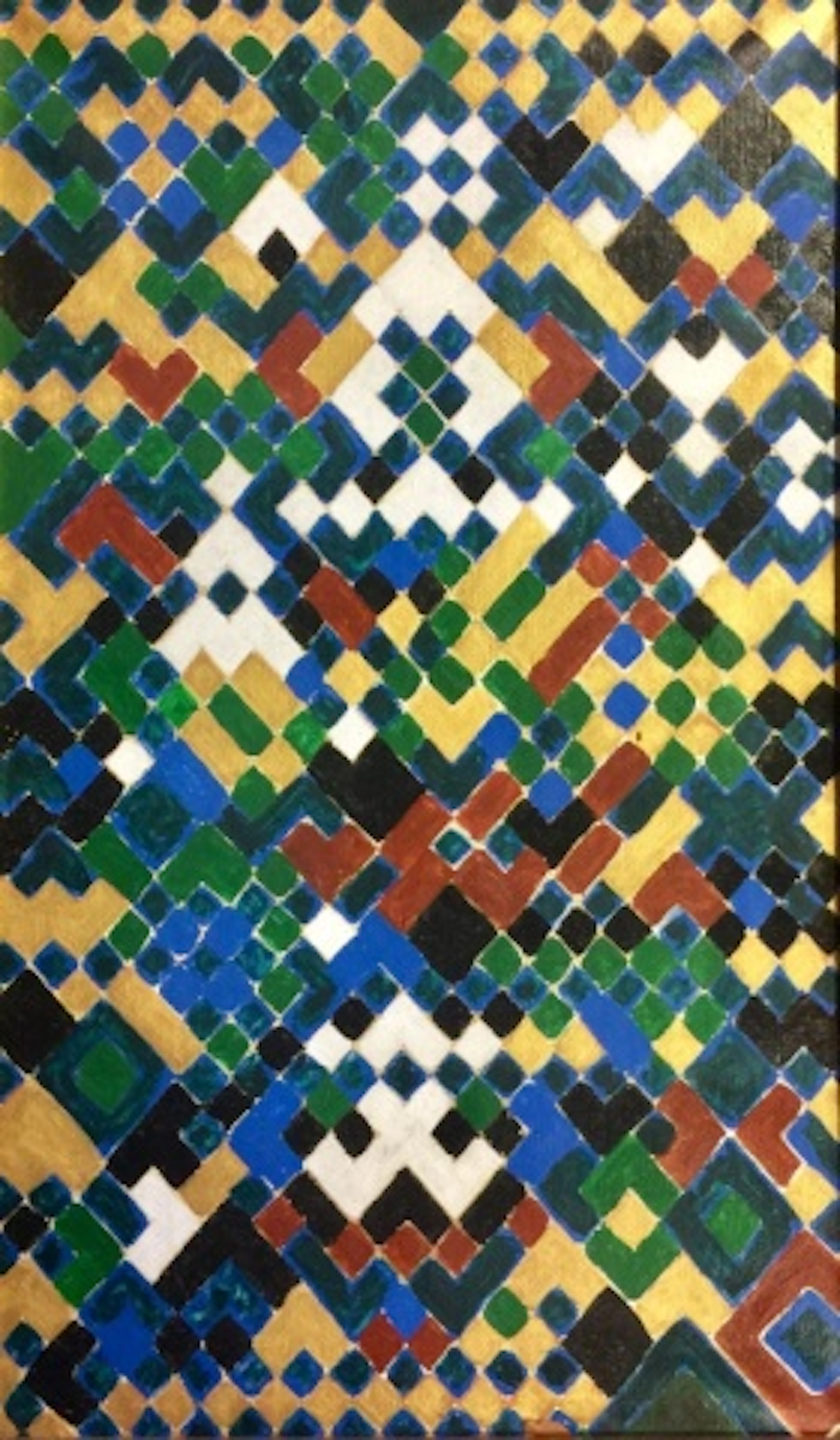 BRADLEY WALKER TOMLIN GEOMETRIC OIL/CANVAS V$22000
