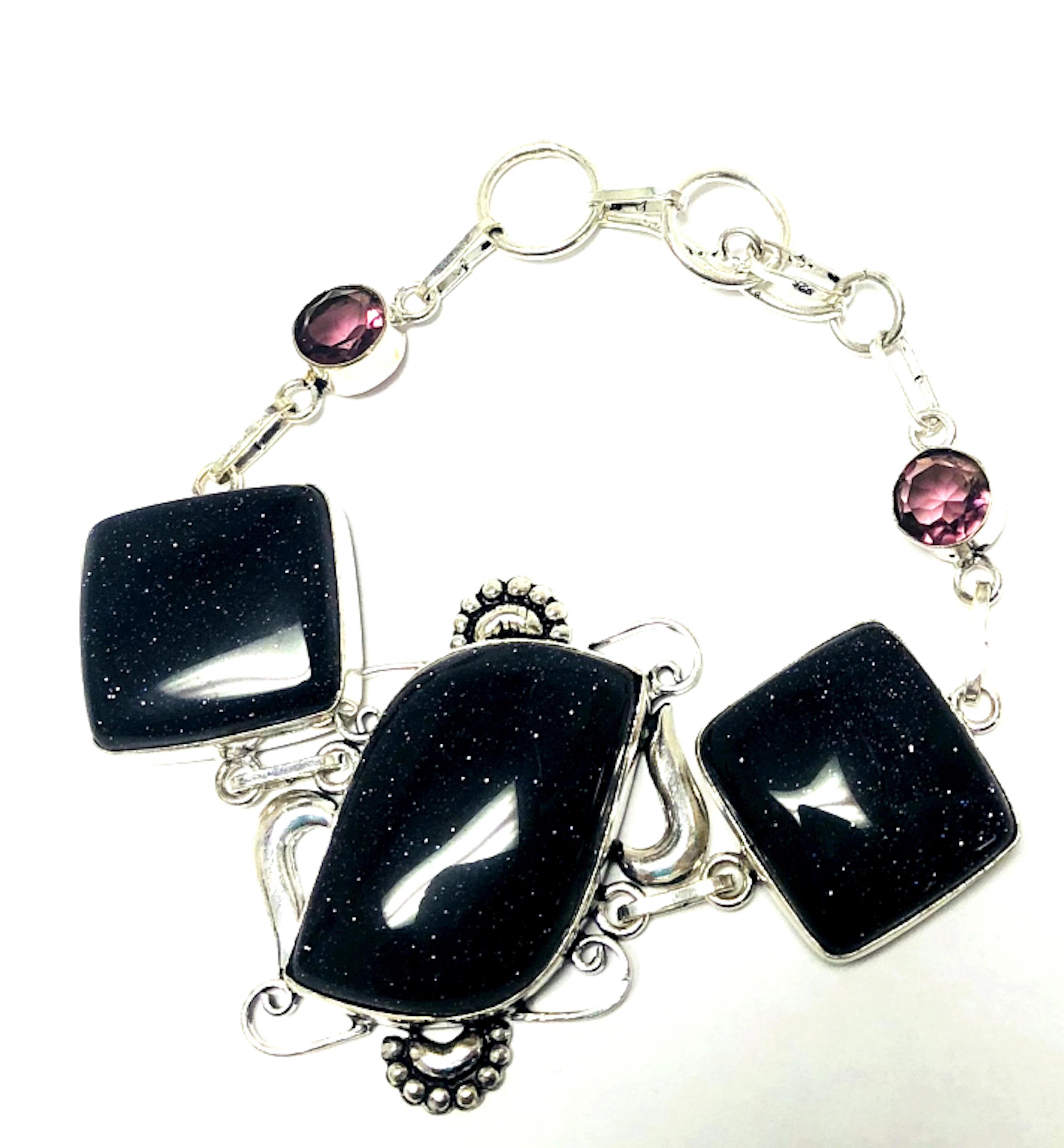 UNIQUE BLUE SUNSTONE GEMSTONE BRACELET