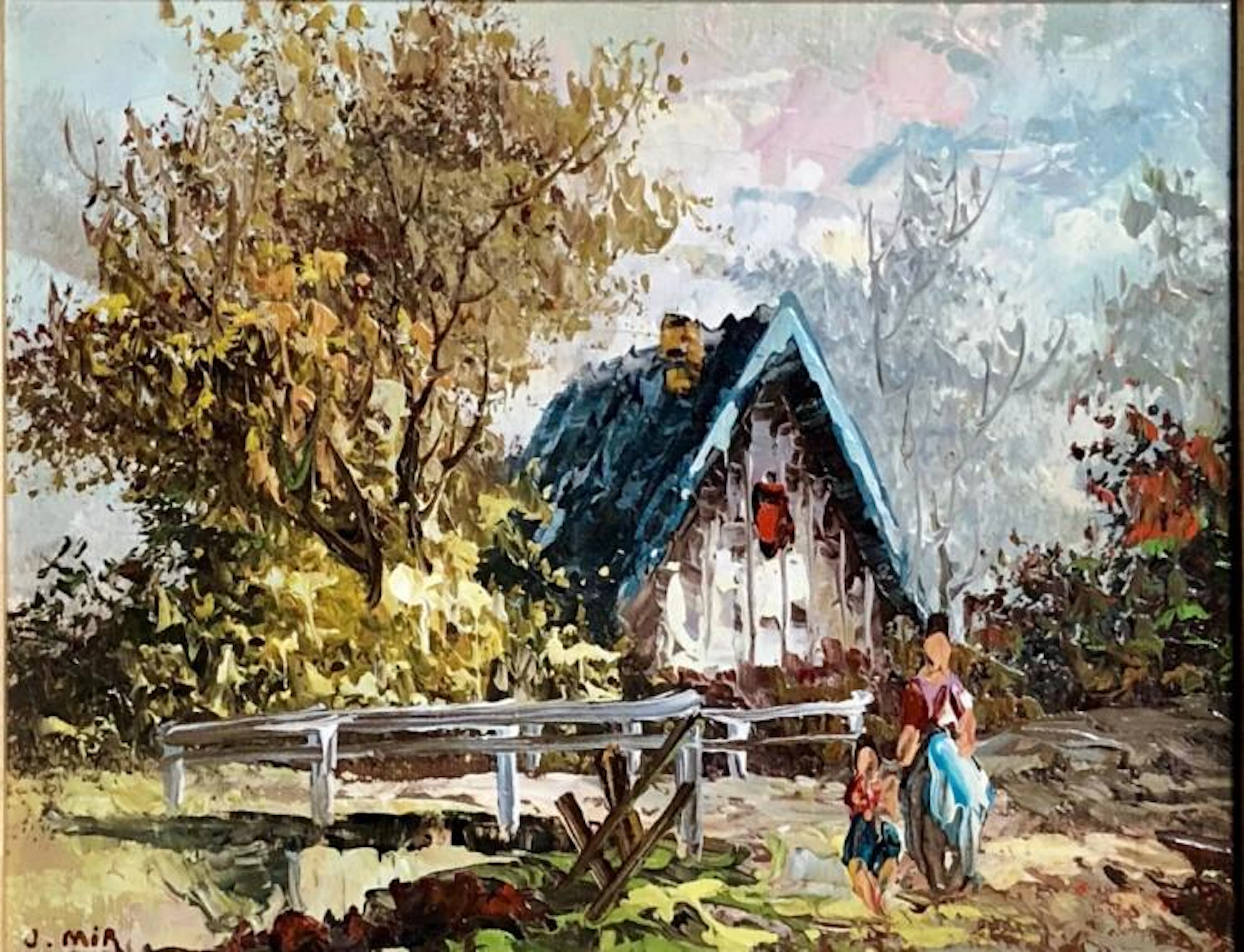 JOAQUIN MIR Y TRINXET OIL ON CANVAS V$26,000