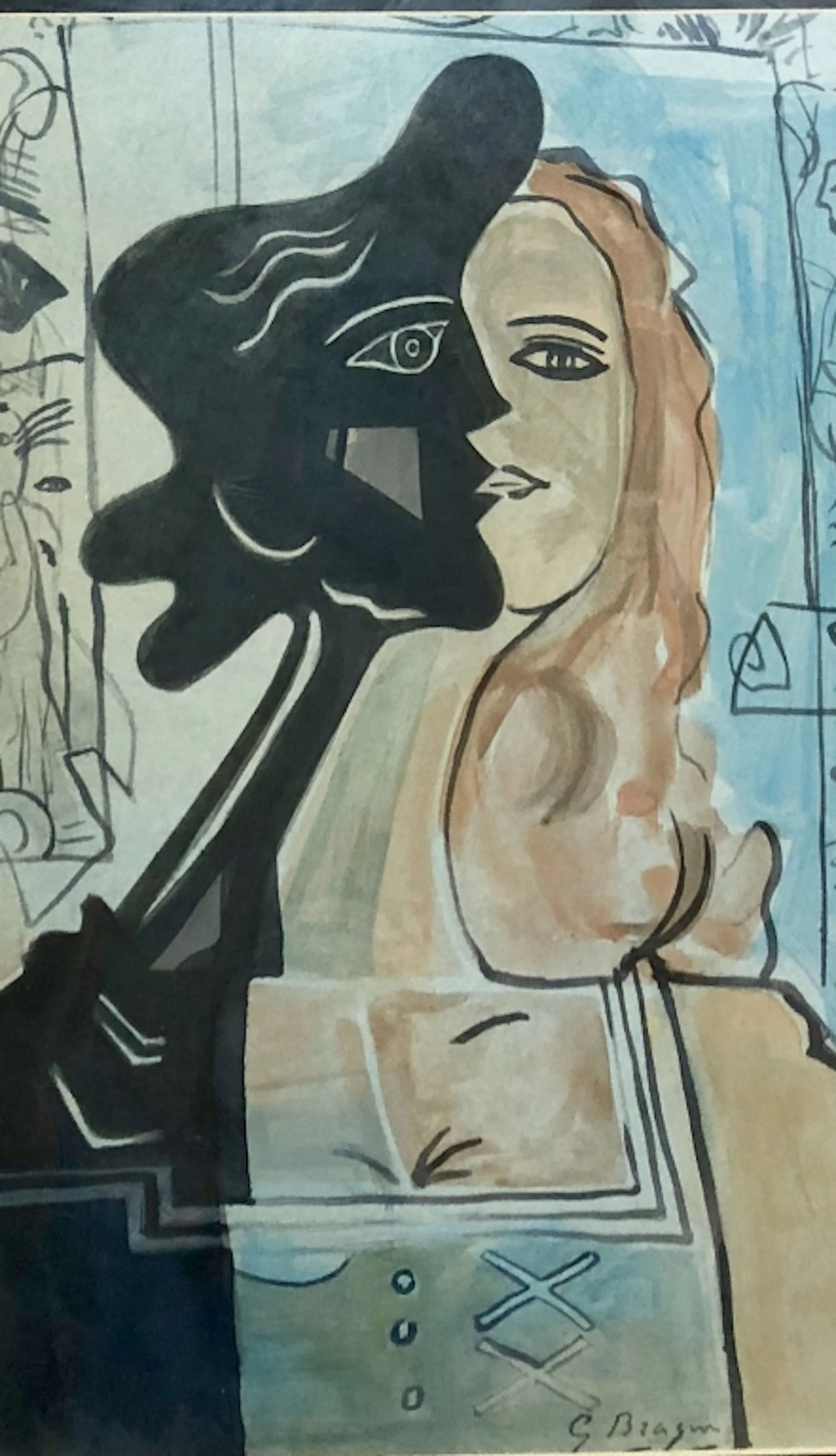 GEORGES BRAQUE FIGURATIVE SERIGRAPH V$2,400