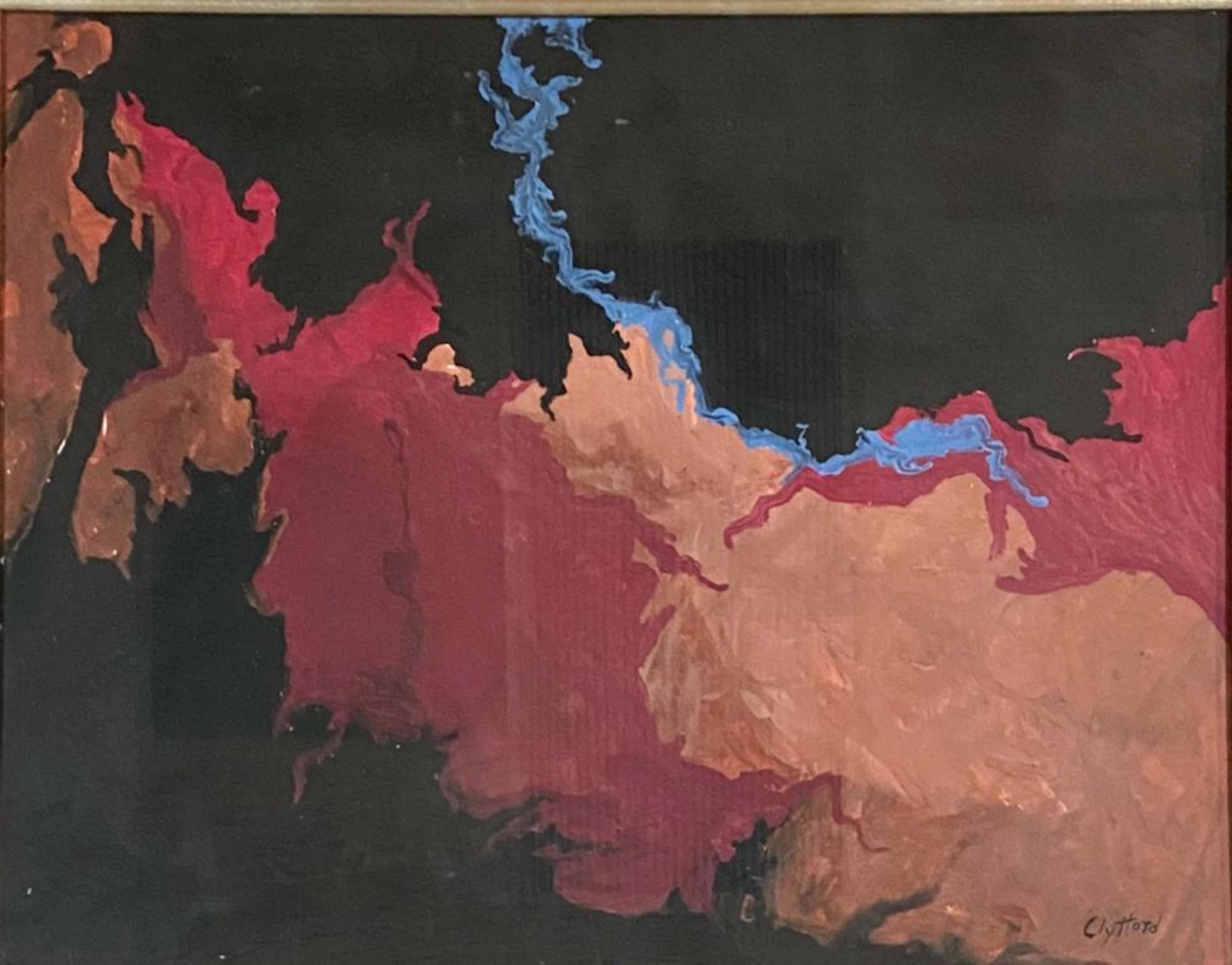CLIFFORD STILL ACRYLIC ON PAPER V$9,000