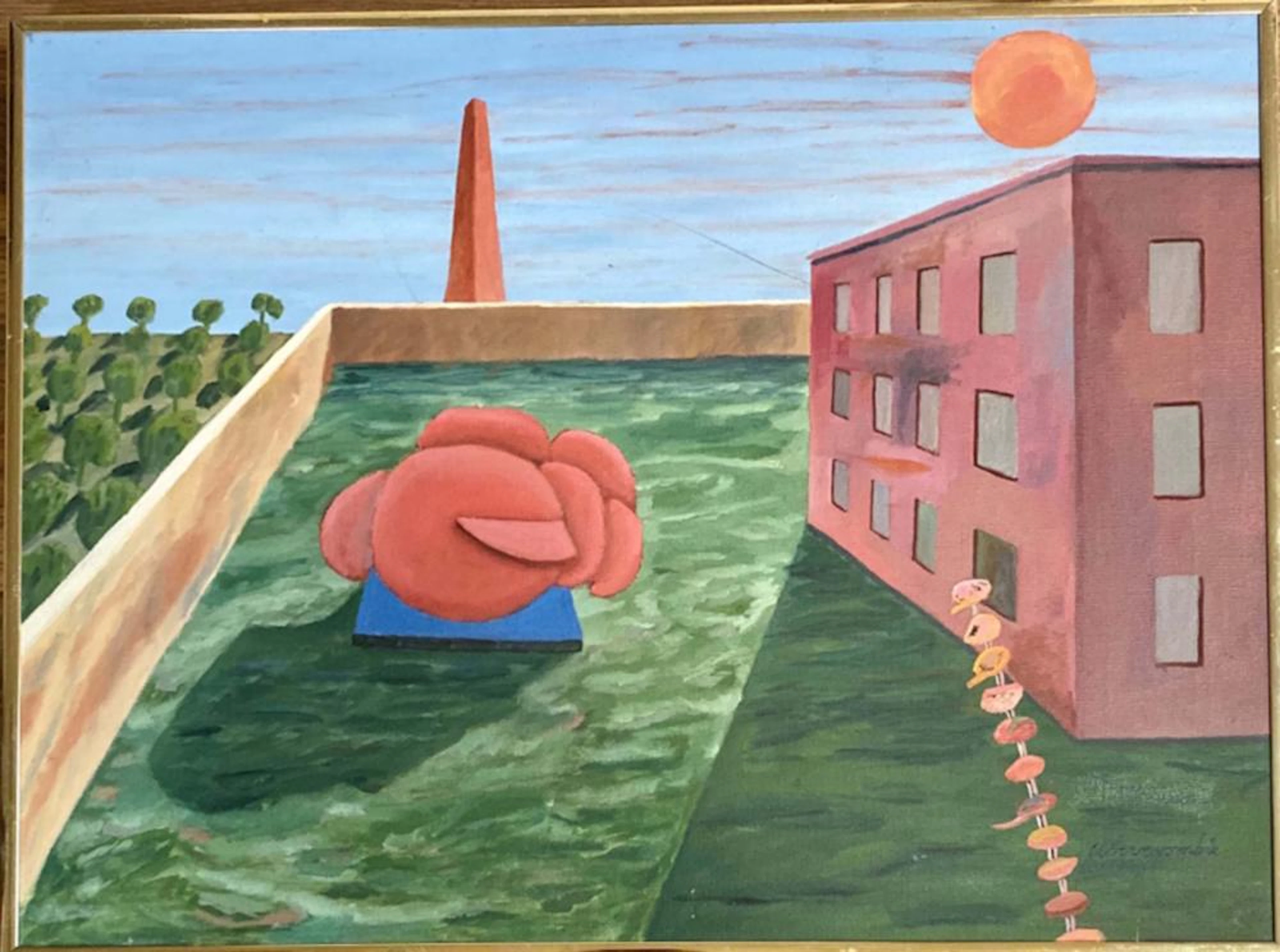 GERTRUDE ABERCROMBIE OIL ON CANVAS WORK V$7,500