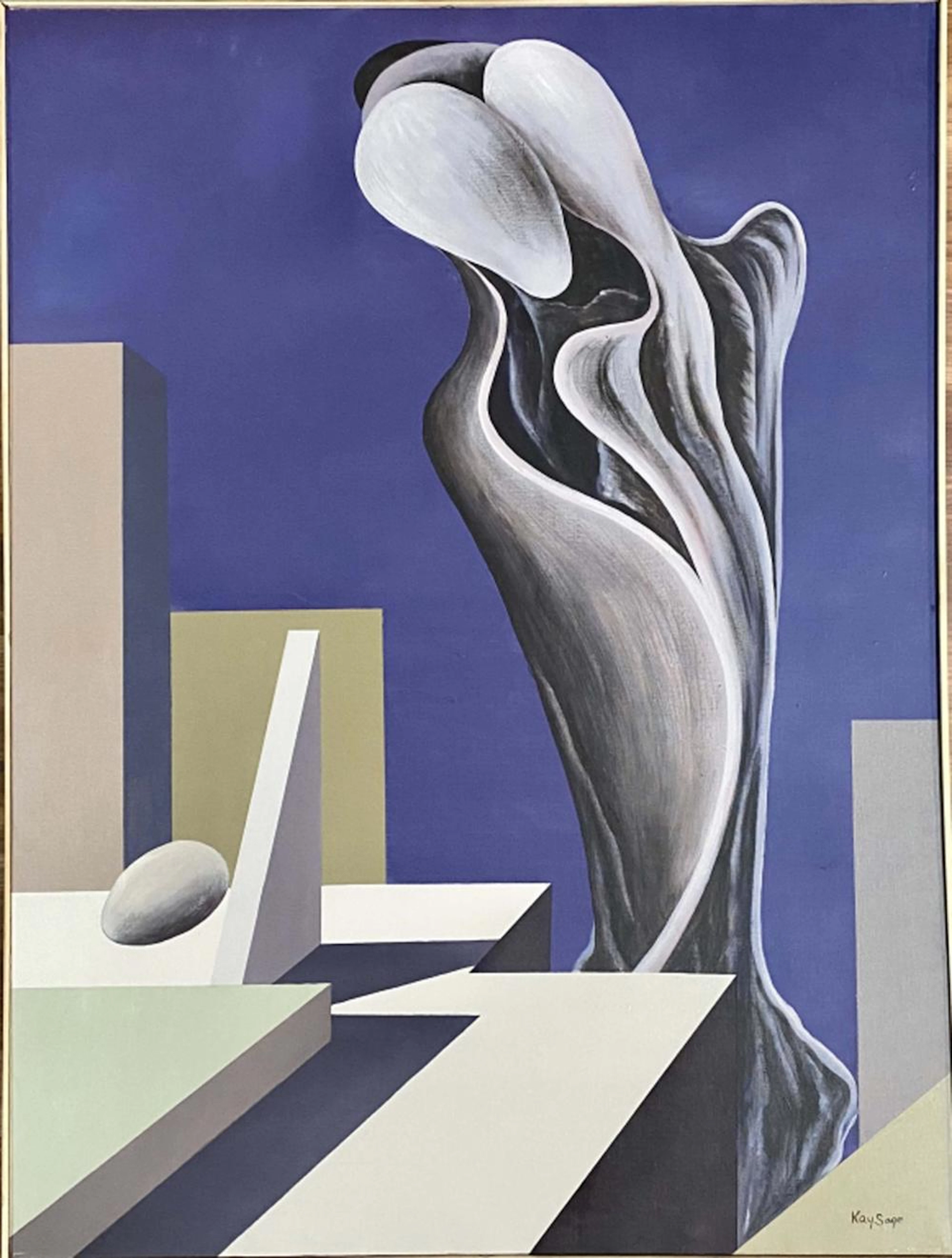 KAY SAGE ABSTRACT ACRYLIC ON CANVAS V$22,000