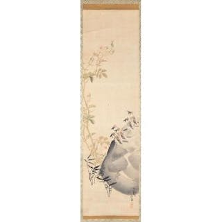群雀図 (Sparrows) 長沢 蘆雪 (Rosetsu Nagasawa) Japanese, 1754-1799)