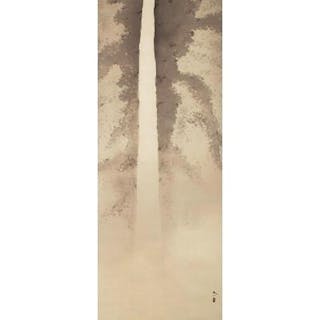 瀑布 (Waterfall) 菱田 春草（Shunsō Hishida）Japanese, 1874-1911