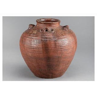 古備前大壷 (Large Old Bizen Jar)
