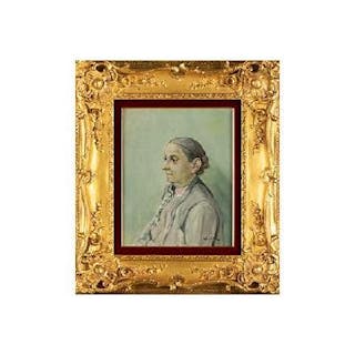 La Mère Berger Vachon (女性の肖像（ベルジェ＝ヴァションの母）) 藤田 嗣治 (Léonard Tsuguharu