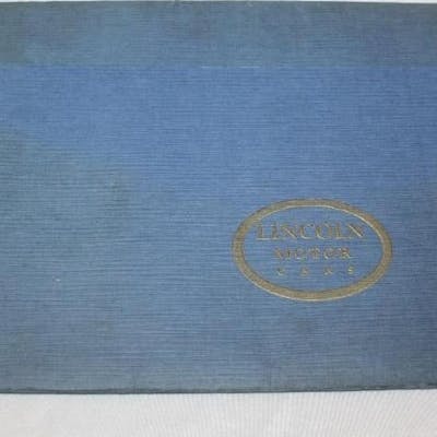 1927-1928 Lincoln Sales Brochure & Cards in Original Envelope