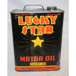 Lucky Star 2 Gallon Motor Oil Can