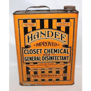 Sears Handee Disinfectant 1 Gallon Oil Can
