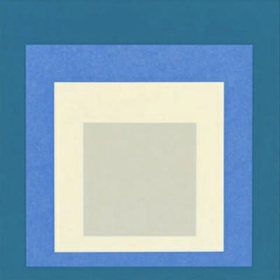 Josef Albers Homage to the Square "Blue" Offset Lithograph