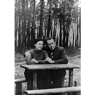 Alexander Solzhenitsyn with Wife Print