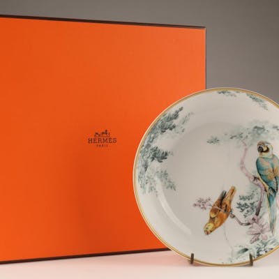 Hermes Porcelain Carnet d'Equateur Cereal Bowl