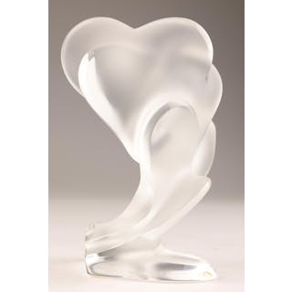 Signed Lalique France St Valentin Hearts