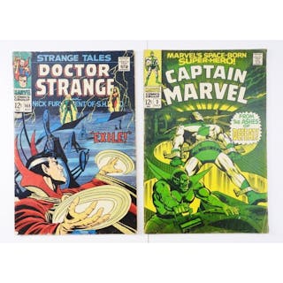 (2) Marvel Comics; Captain Marvel & Doctor Strange