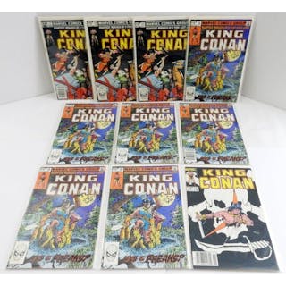 (10) VINTAGE MARVEL KING CONAN COMICS