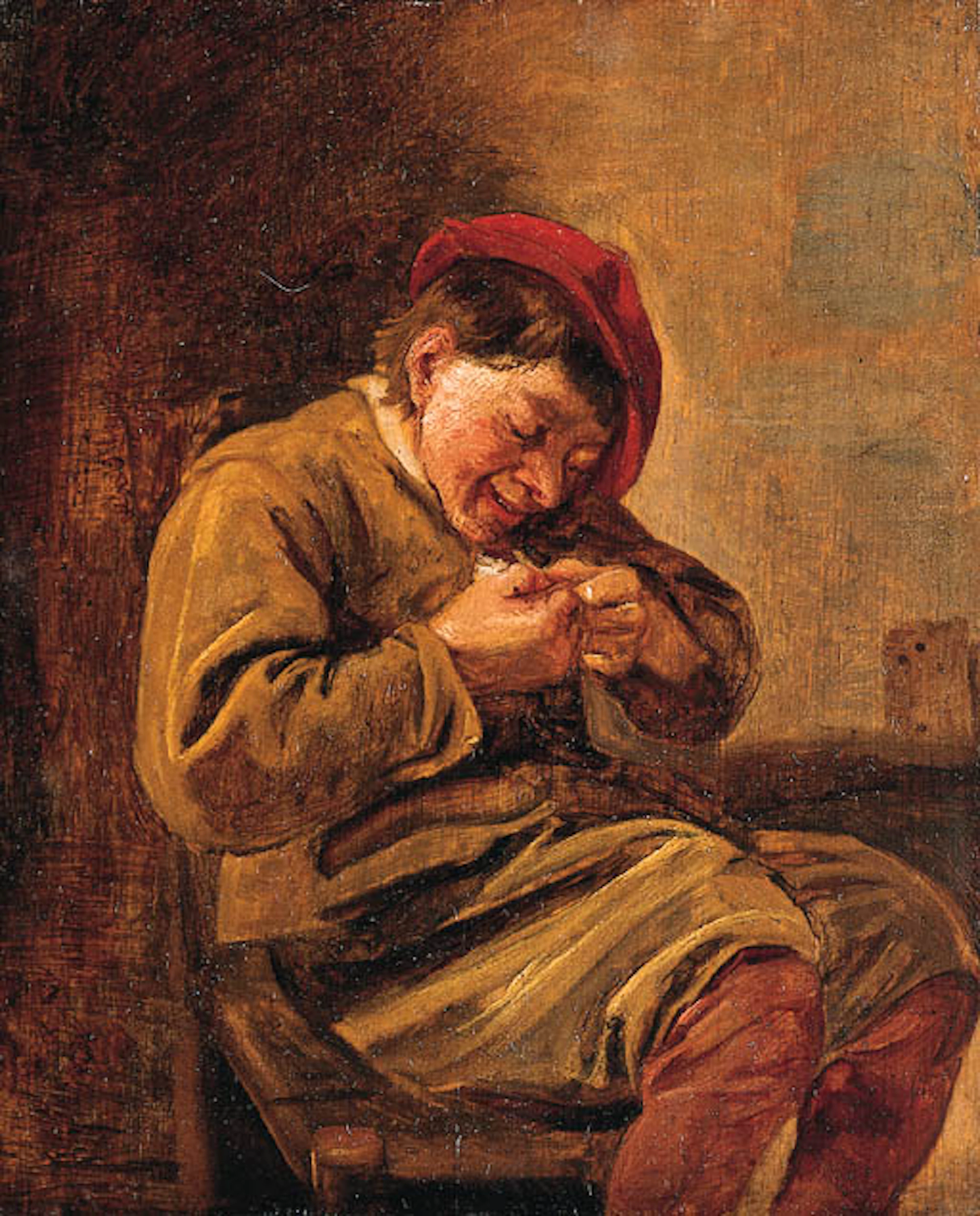 A Peasant picking Fleas