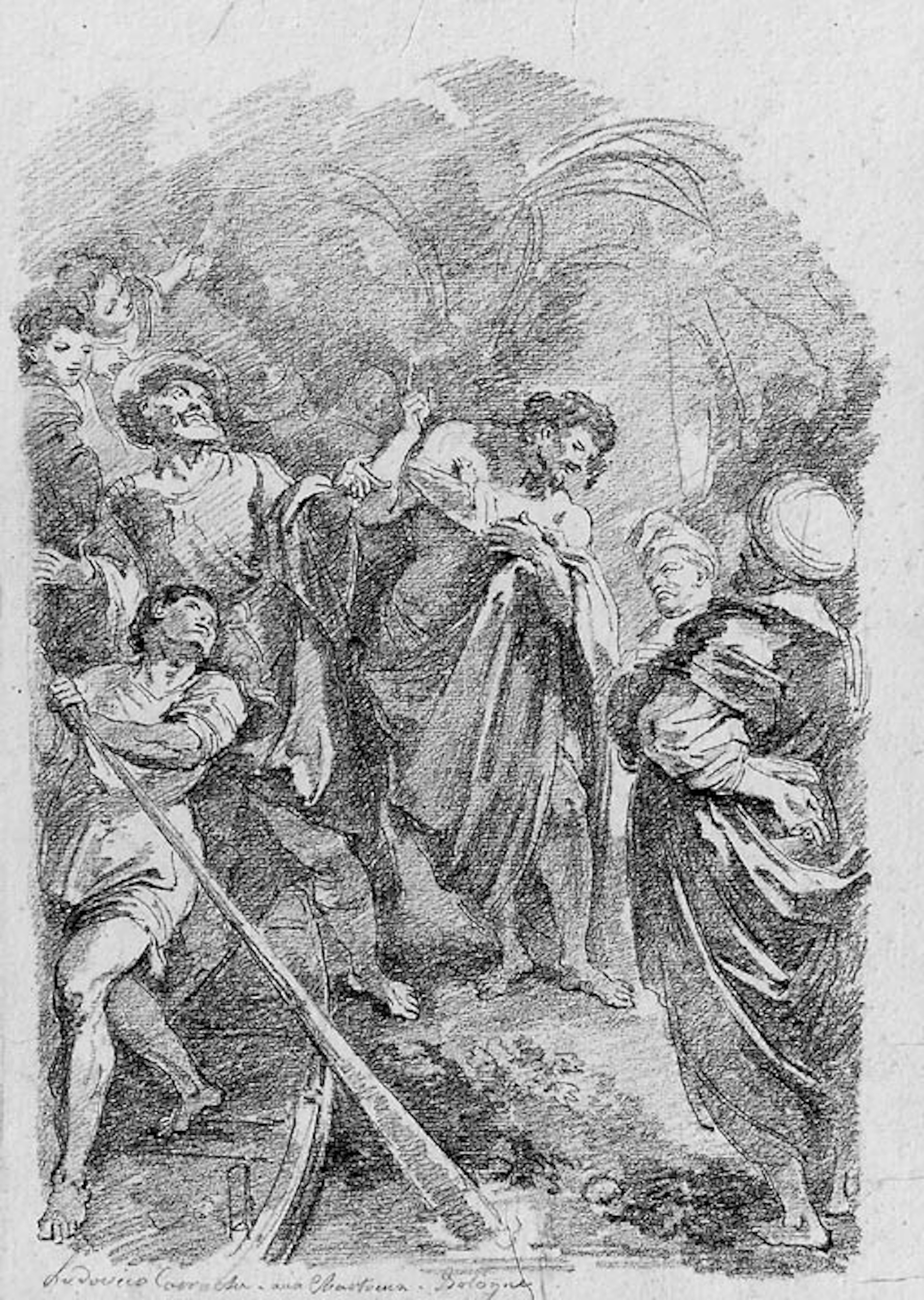 The preaching of Saint John the Baptist, after Ludovico Carracci