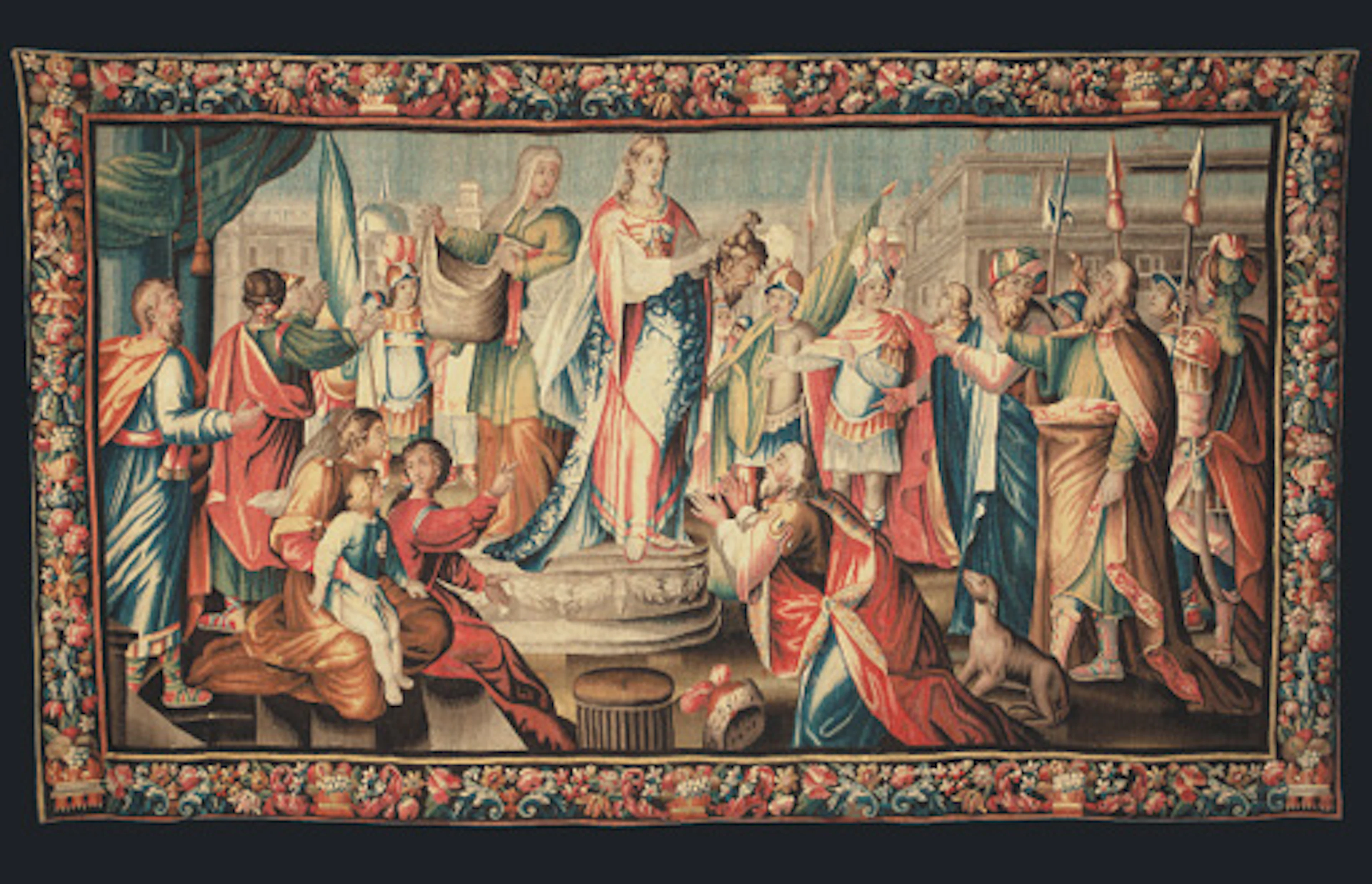 AN AUBUSSON BIBLICAL TAPESTRY
