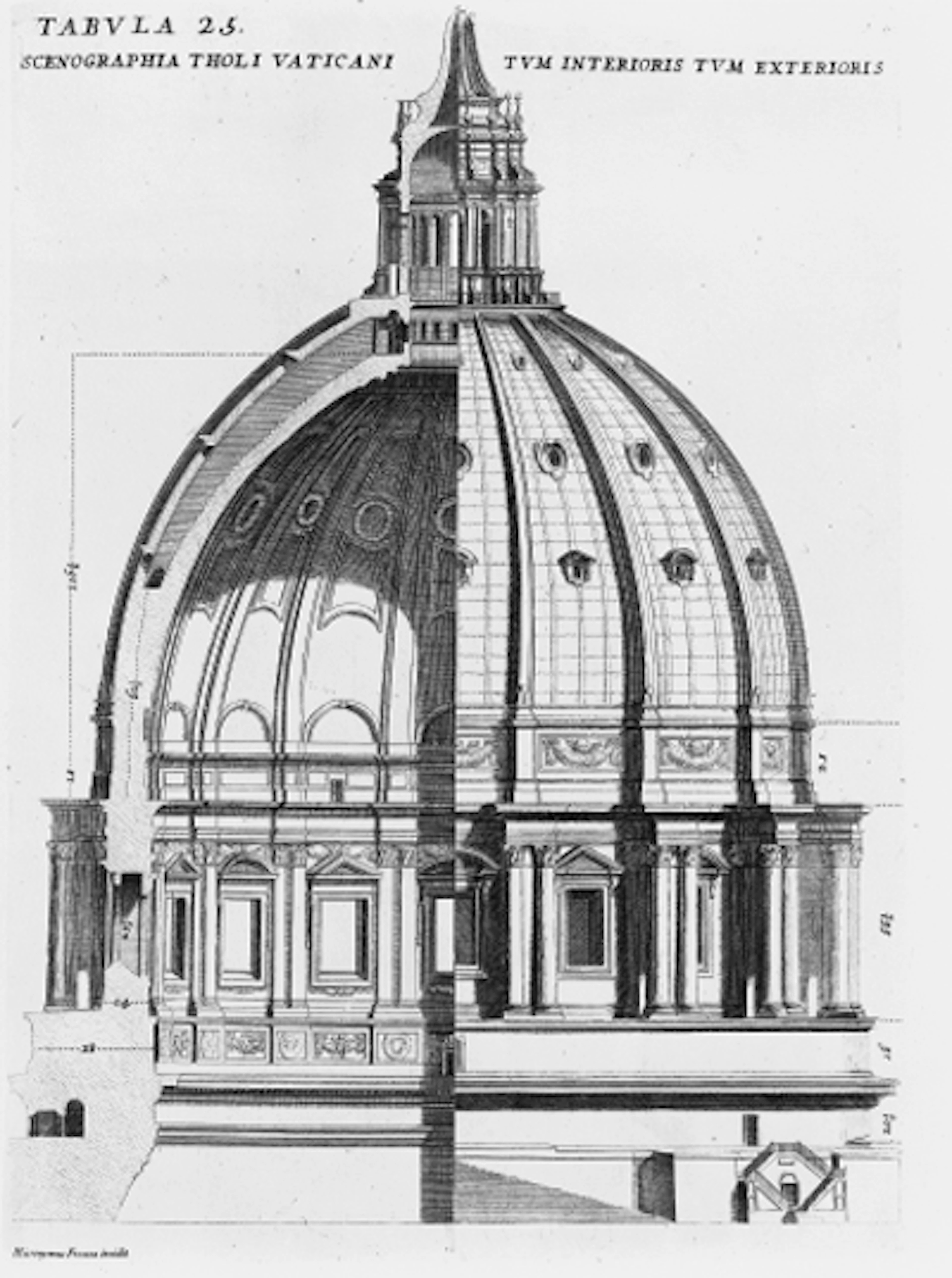BUONARROTI, Michelangelo. Libro de Architettura di San Pietro nel Vaticano, finito col disegno di Michel Angelo Bonaroto da Martino Ferabosco. Roma, 1620.