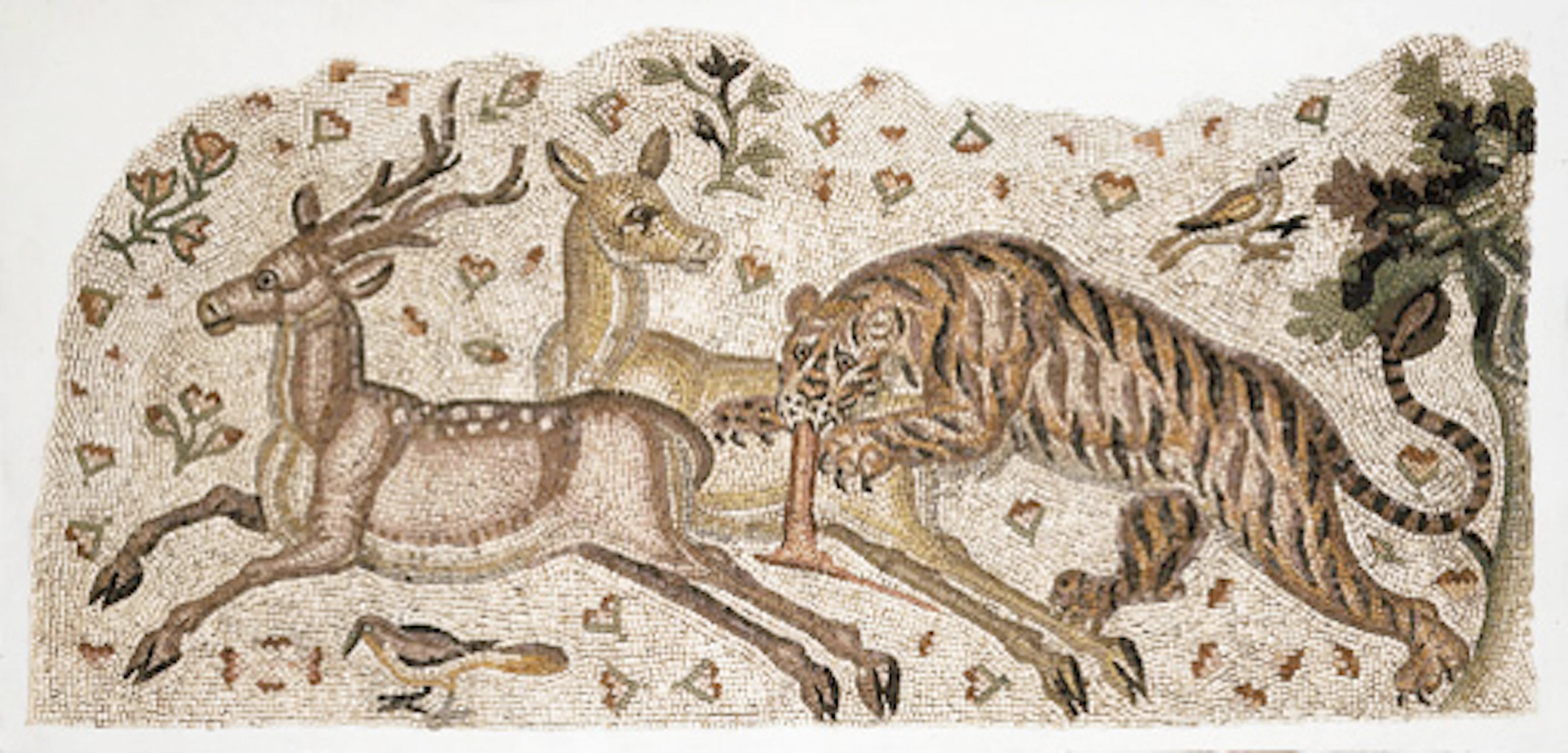 A ROMAN MARBLE MOSAIC PANEL