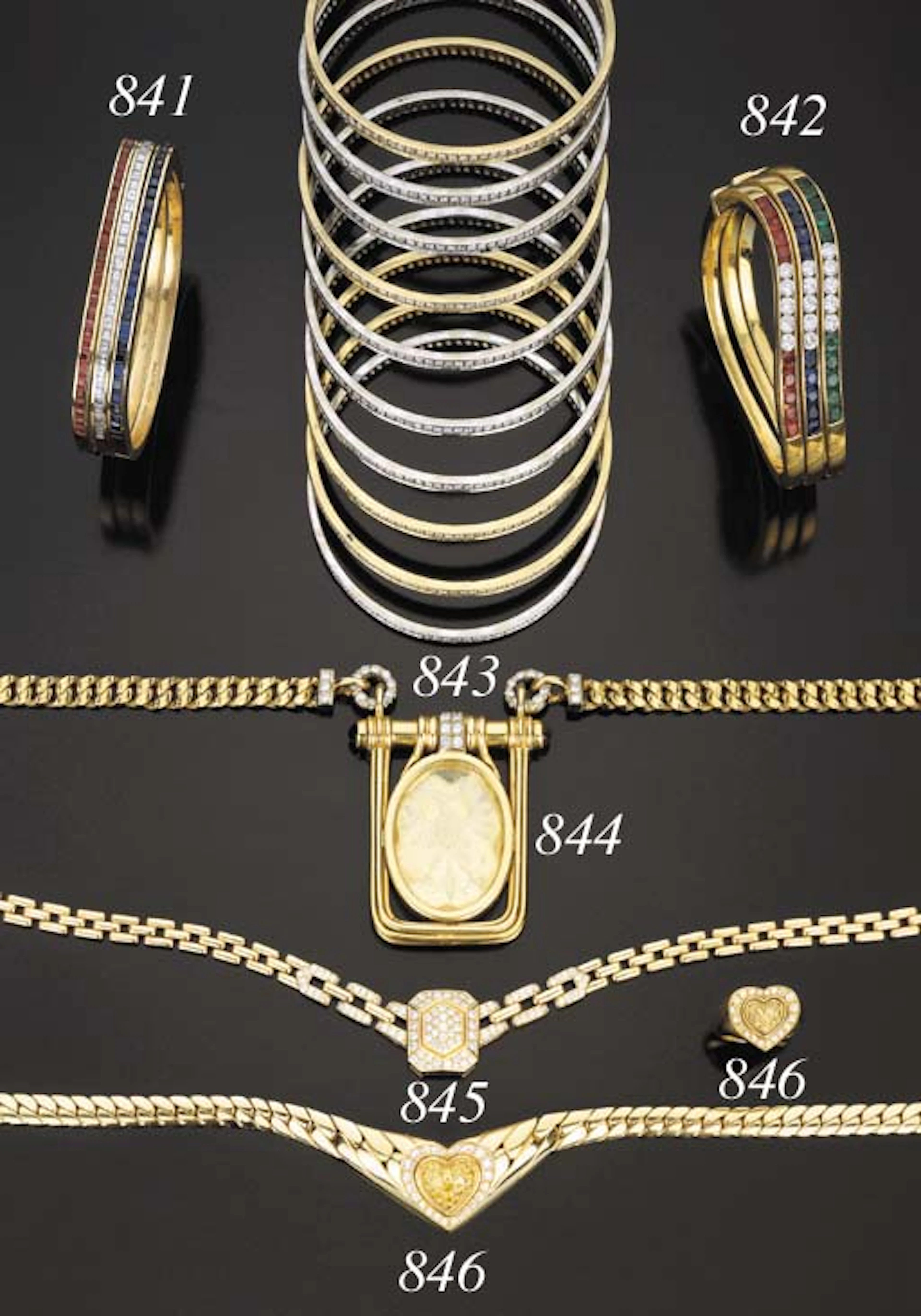 Collana con pendente in quarzo e calcedonio