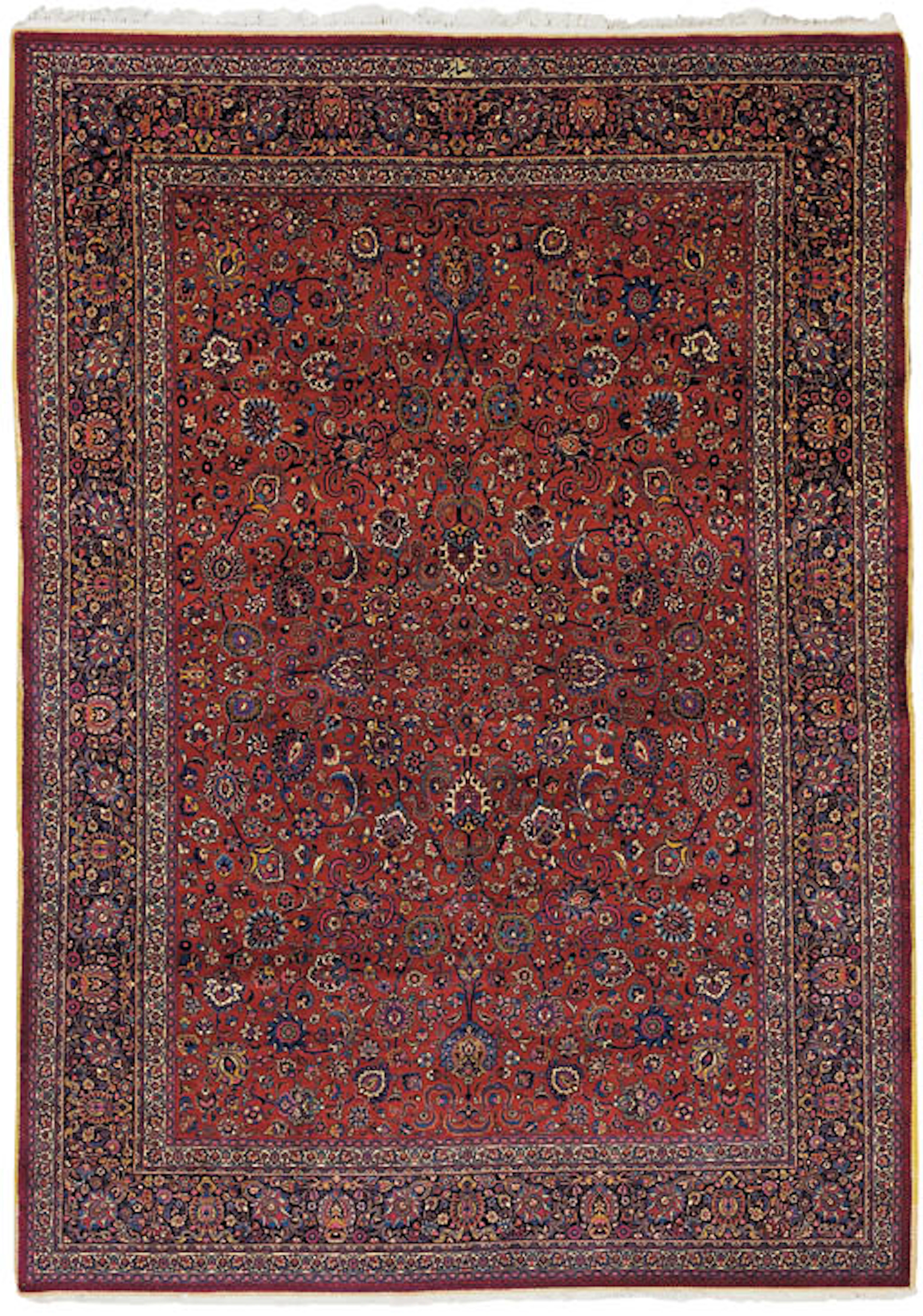 A MESHED AMOGHLI CARPET