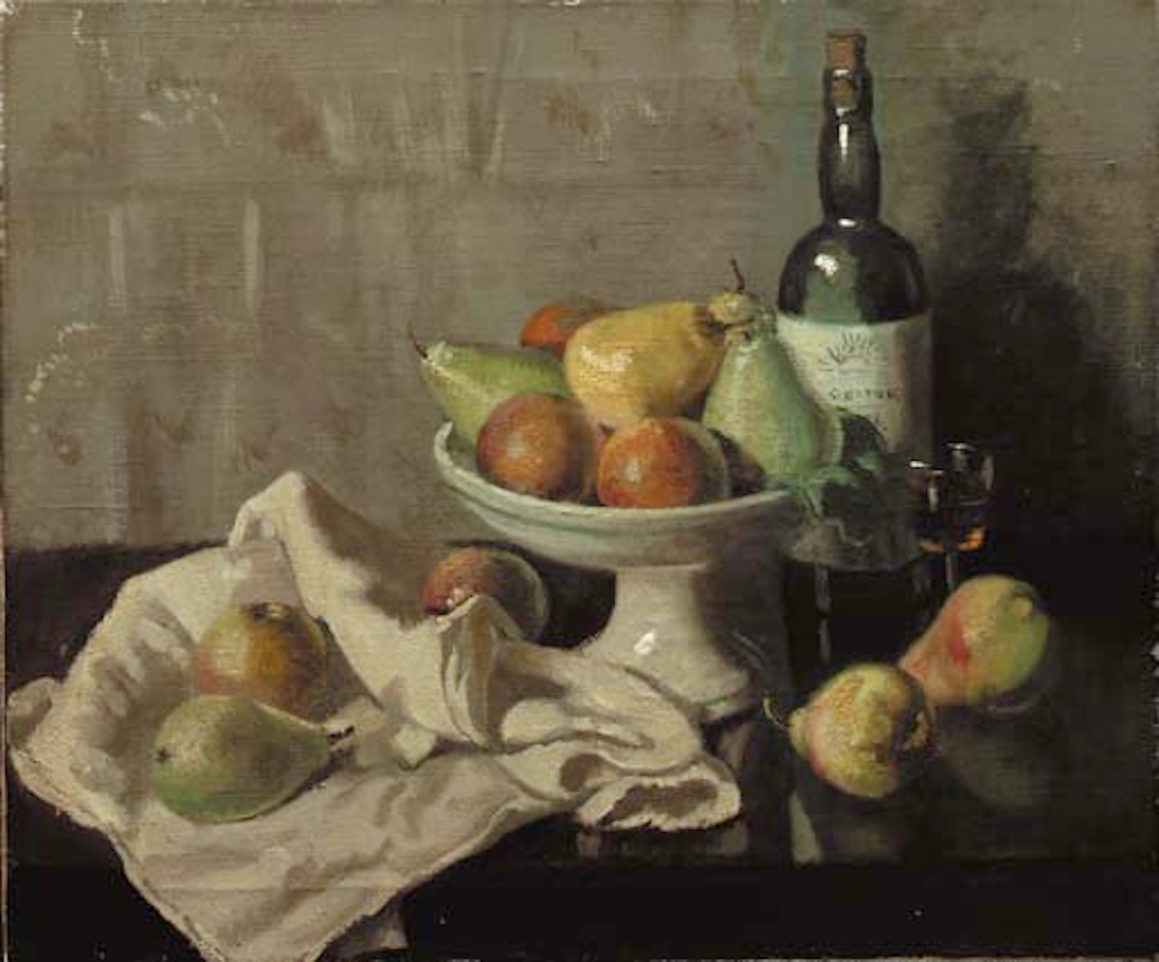Still life with apples and pears