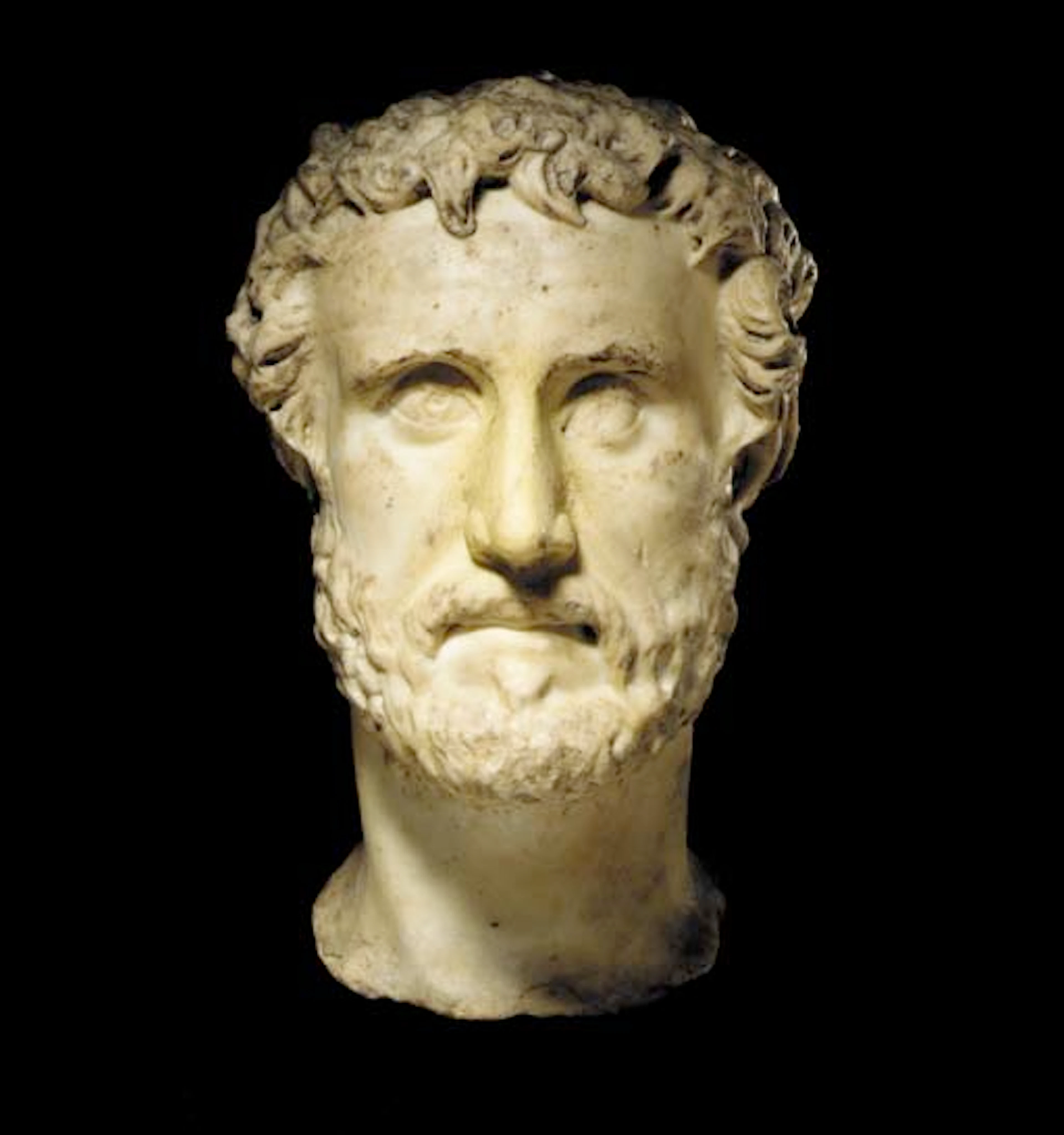 A ROMAN MARBLE PORTRAIT OF ANTONINUS PIUS