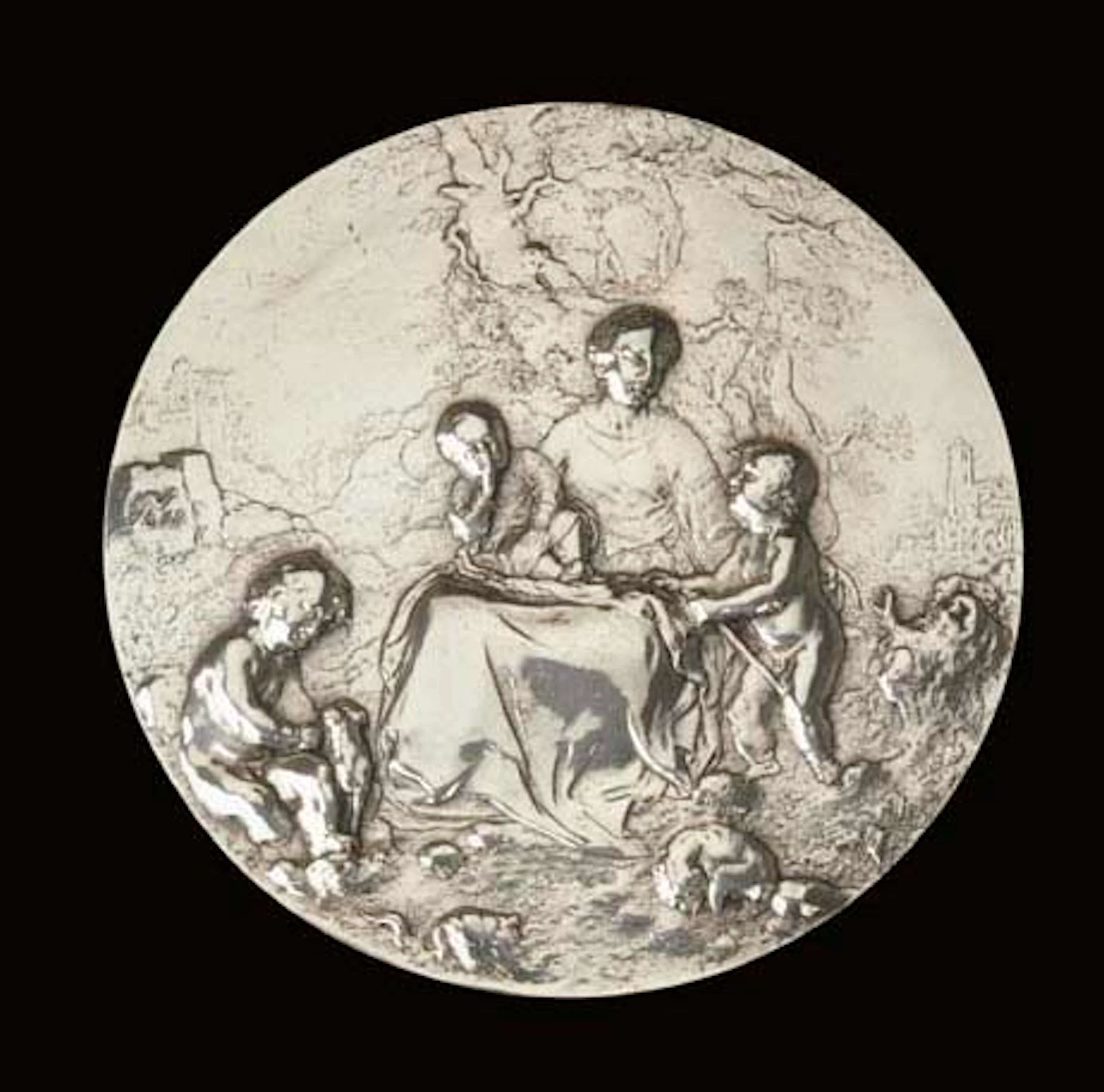 A Dutch silver plaquette